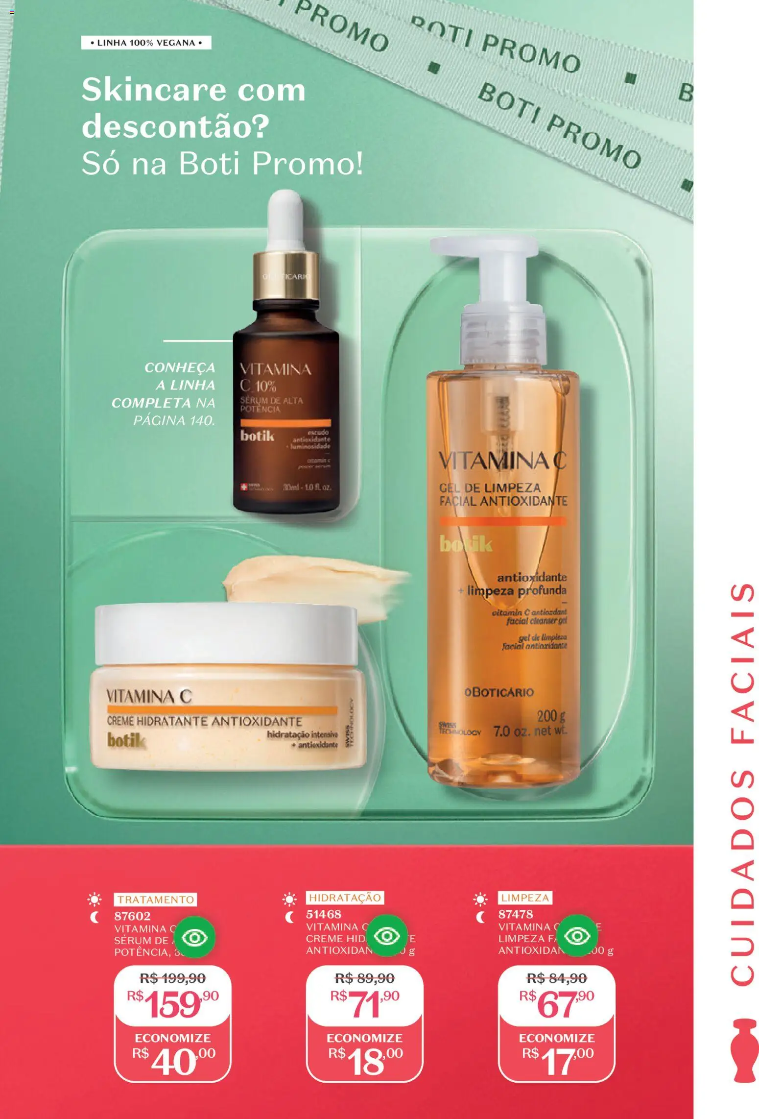 O Boticário Folheto - válido de 02.03.2026 | Página: 146 | Produtos: Sérum, Gel de limpeza, Creme, Vitamina c