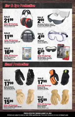 Bi-Mart Weekly Ad - valid from 11.08.2025 | Page: 2 | Products: Mask, Gloves, Glasses