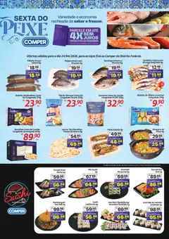 Comper ofertas Sexta do Peixe - Pré-Visualização do folheto da loja Comper, válido de 24.04.2026
