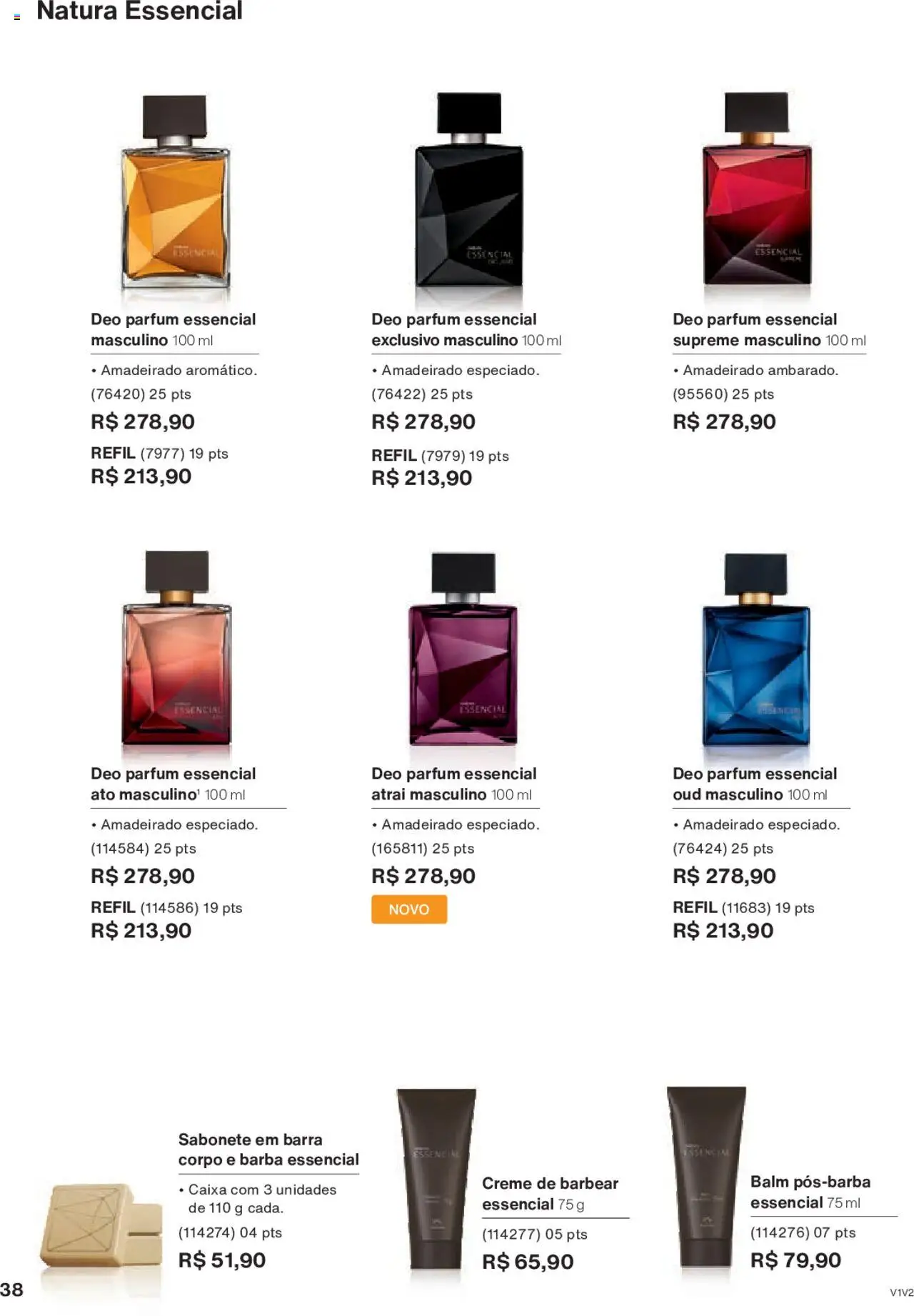 Natura Folheto - válido de 05.06.2025 | Página: 38 | Produtos: Caixa, Creme, Sabonete, Creme de barbear