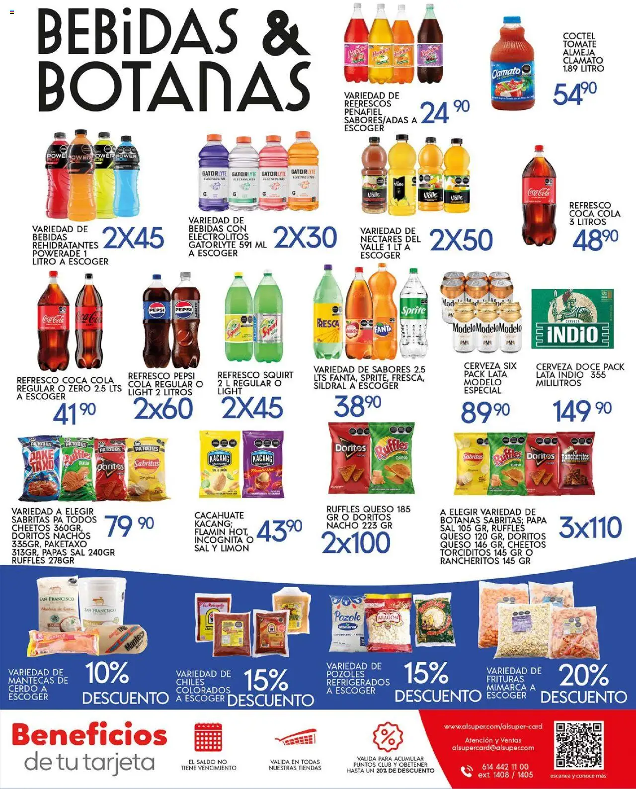 Nuevas ofertas de Alsuper válidas en toda la República Mexicana desde el 03.10.2025. ¡Encuentra las mejores ofertas en Alsuper - Folleto Saltillo! | Página: 7 | Productos: Refresco, Tomate, Cerveza, Cerdo