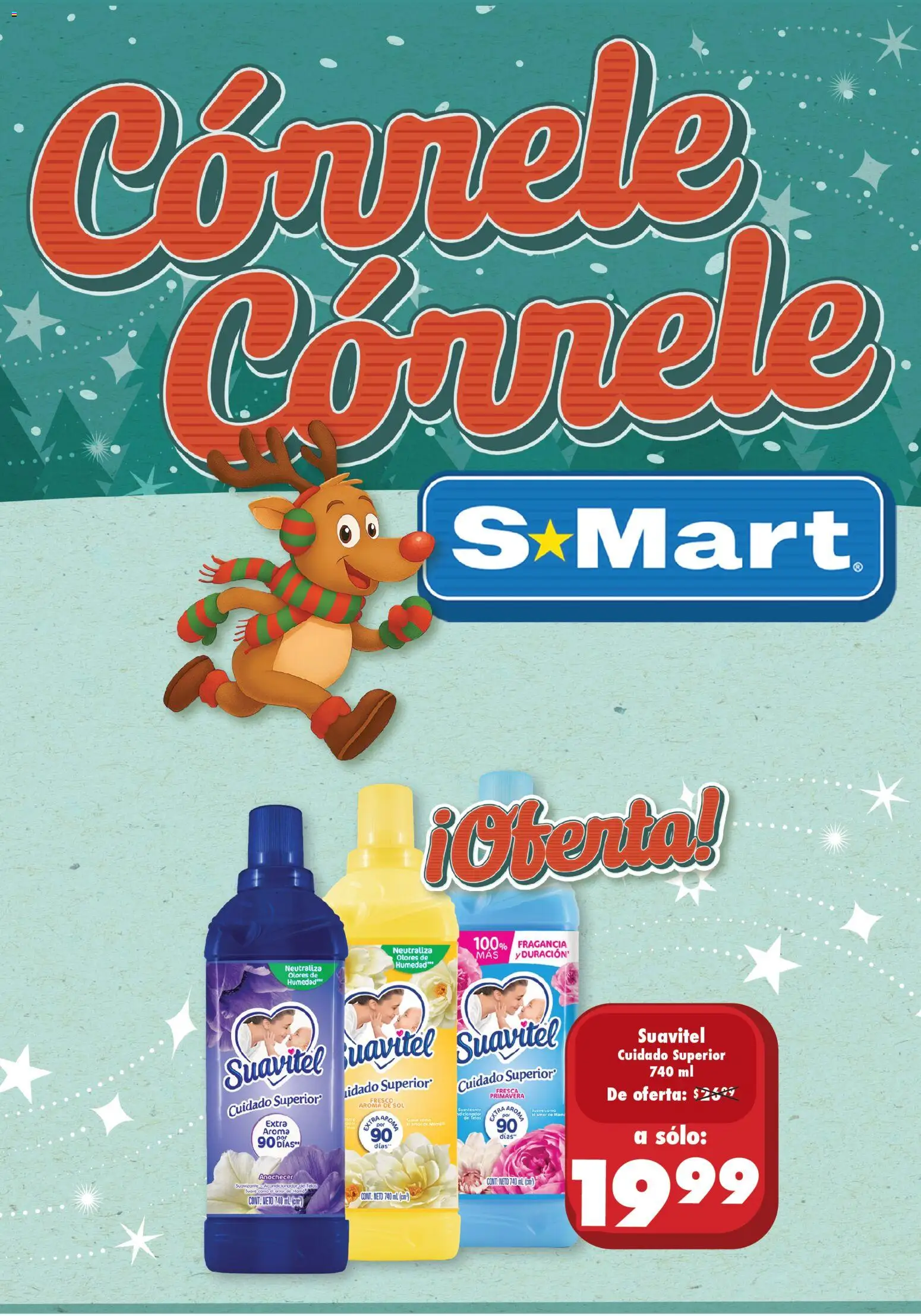 Nuevas ofertas de S-Mart válidas en toda la República Mexicana desde el 28.11.2025. ¡Encuentra las mejores ofertas en S-Mart folleto Ofertas de Feria Monterrey! | Página: 2 | Productos: Suavizante, Fragancia, Acondicionador