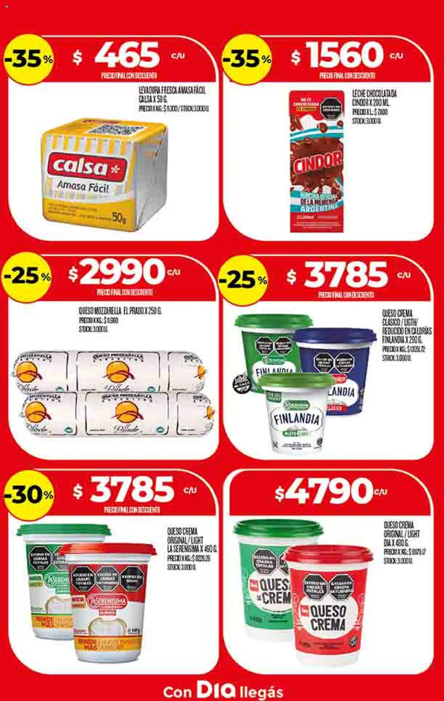 Dia - Ofertas │ válido desde el 08.04.2026 | Página: 19 | Productos: Queso crema, Leche, Queso, Chocolatada