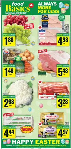 Preview of Food Basics weekly flyer / circulaire from shop Food Basics valid from 26.03.2026