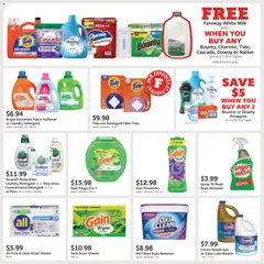 Preview of Fareway weekly ads valid from 30.03.2026 | Page: 30 | Products: Milk, Stain remover, Detergent, Dryer