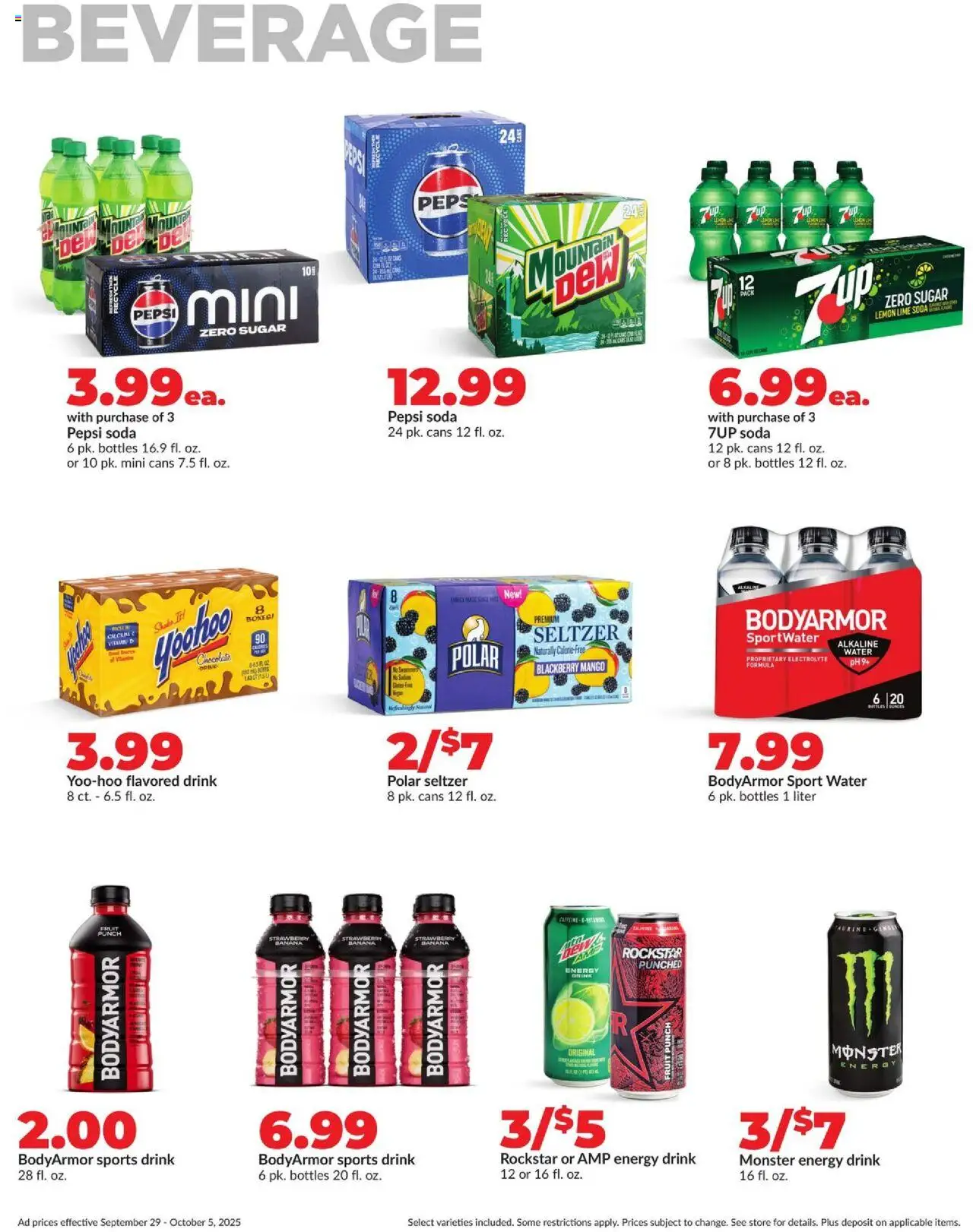 HyVee Weekly Ad - valid from 29.09.2025 | Page: 19 | Products: Water, Sugar, Lemon, Mango