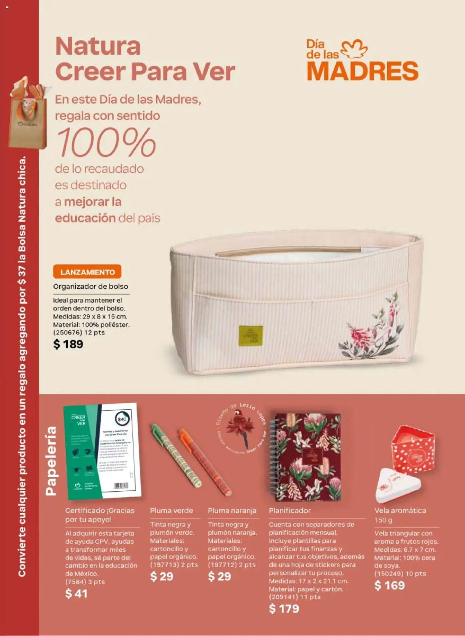 Nuevas ofertas de Natura válidas en toda la República Mexicana desde el 02.04.2026. ¡Encuentra las mejores ofertas en Natura campaña 6 2026! | Página: 167 | Productos: Bolsa, Cera, Vela, Organizador