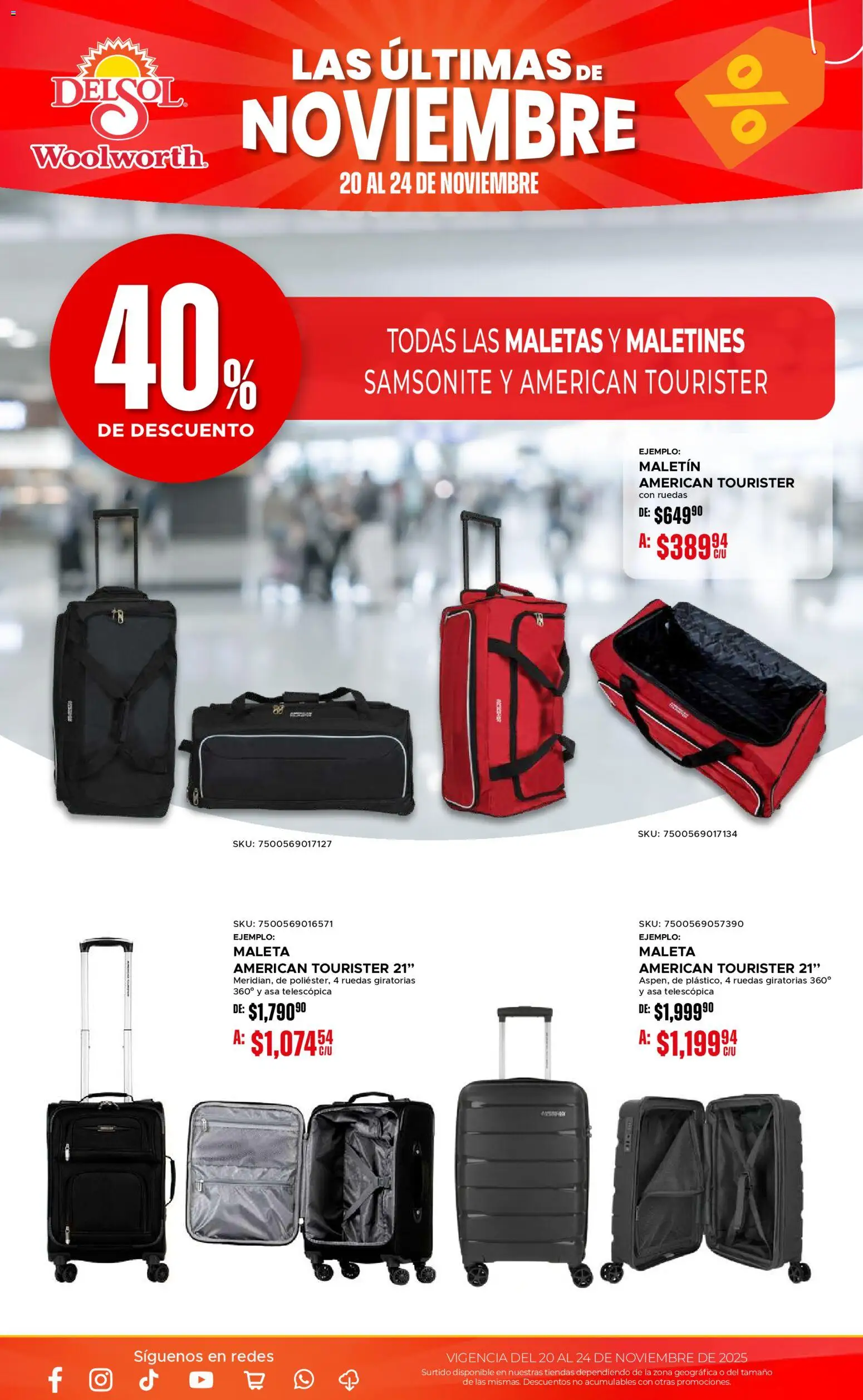 Nuevas ofertas de Del Sol y Woolworth válidas en toda la República Mexicana desde el 20.11.2025. ¡Encuentra las mejores ofertas en Del Sol y Woolworth Buen Fin ! | Página: 18