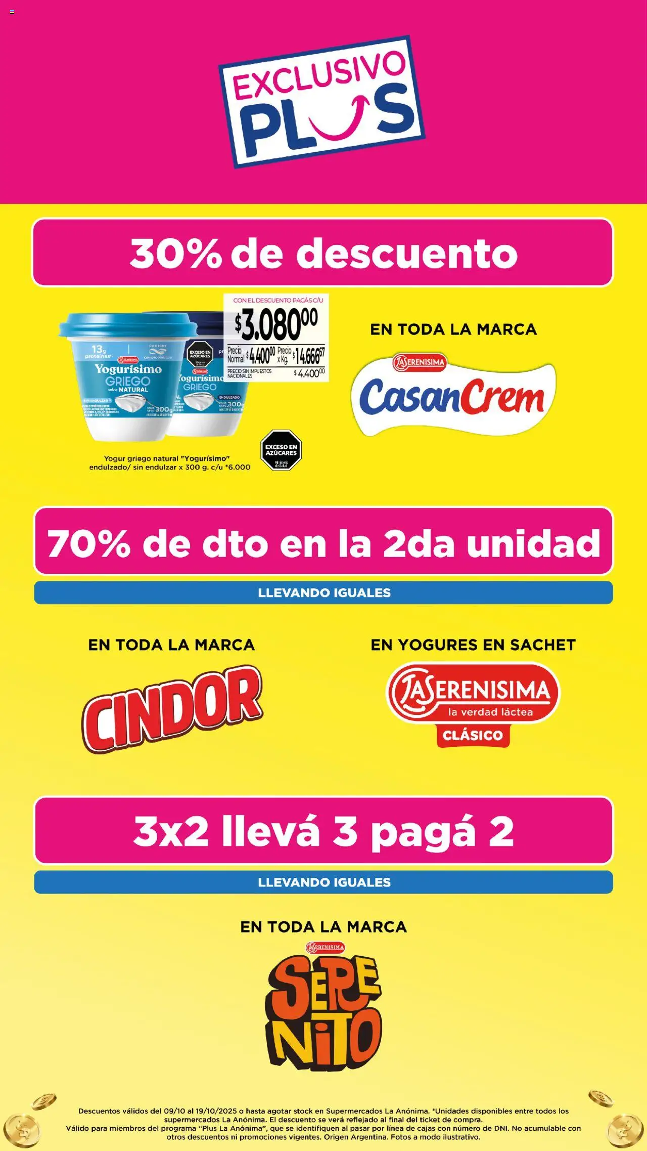 La Anonima catálogo │ válido desde el 09.10.2025 | Página: 29 | Productos: Yogur