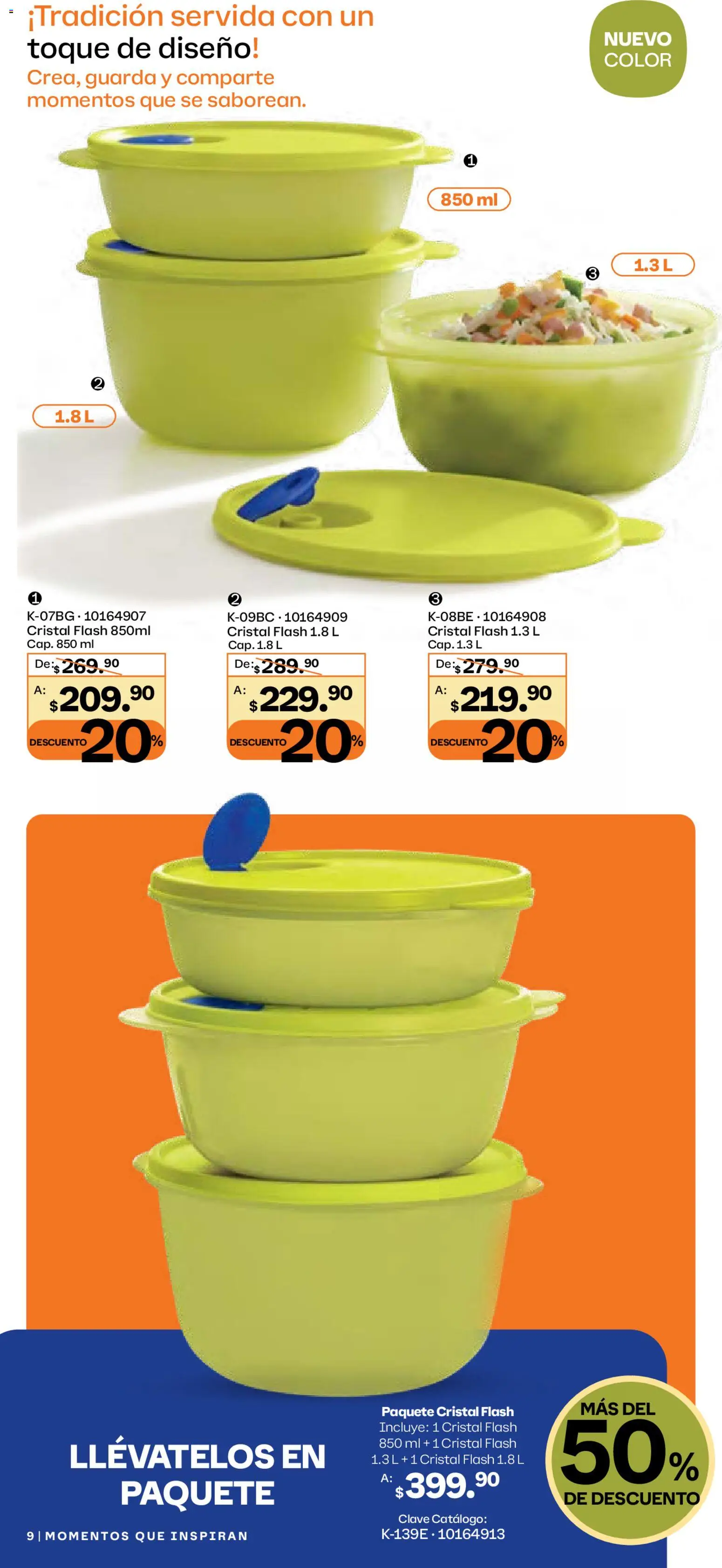 Nuevas ofertas de Tupperware válidas en toda la República Mexicana desde el 29.12.2025. ¡Encuentra las mejores ofertas en Tupperware catálogo! | Página: 9
