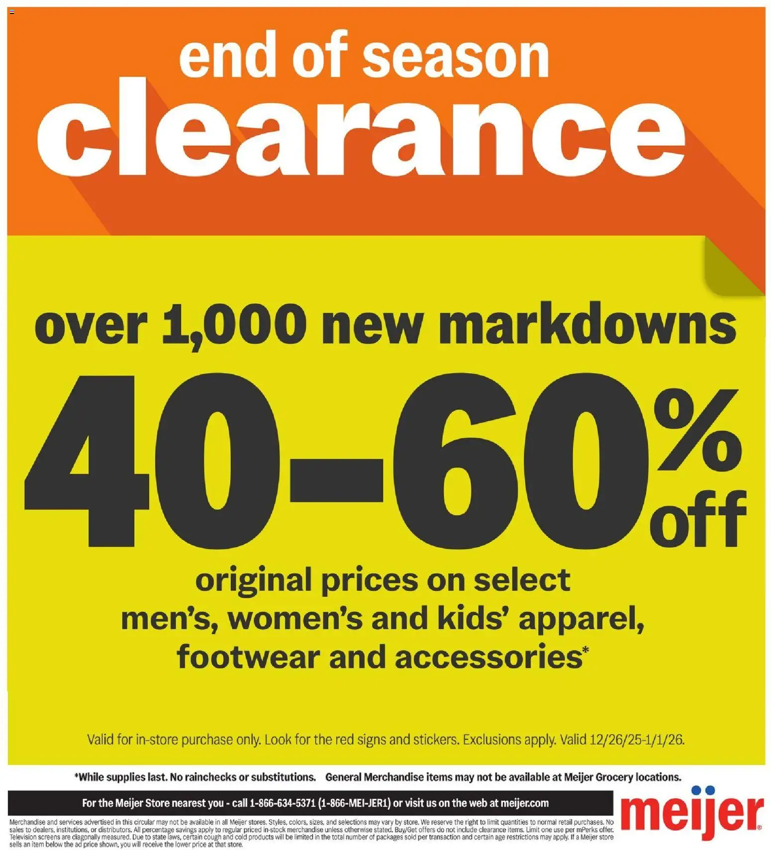 Meijer More Deals Across the Store - valid from 26.12.2025 | Page: 3 | Products: Television