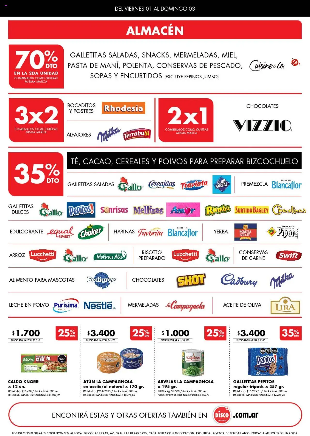 Disco ofertas │ válido desde el 01.08.2025 | Página: 2 | Productos: Aceite, Polvo, Atún, Cereales