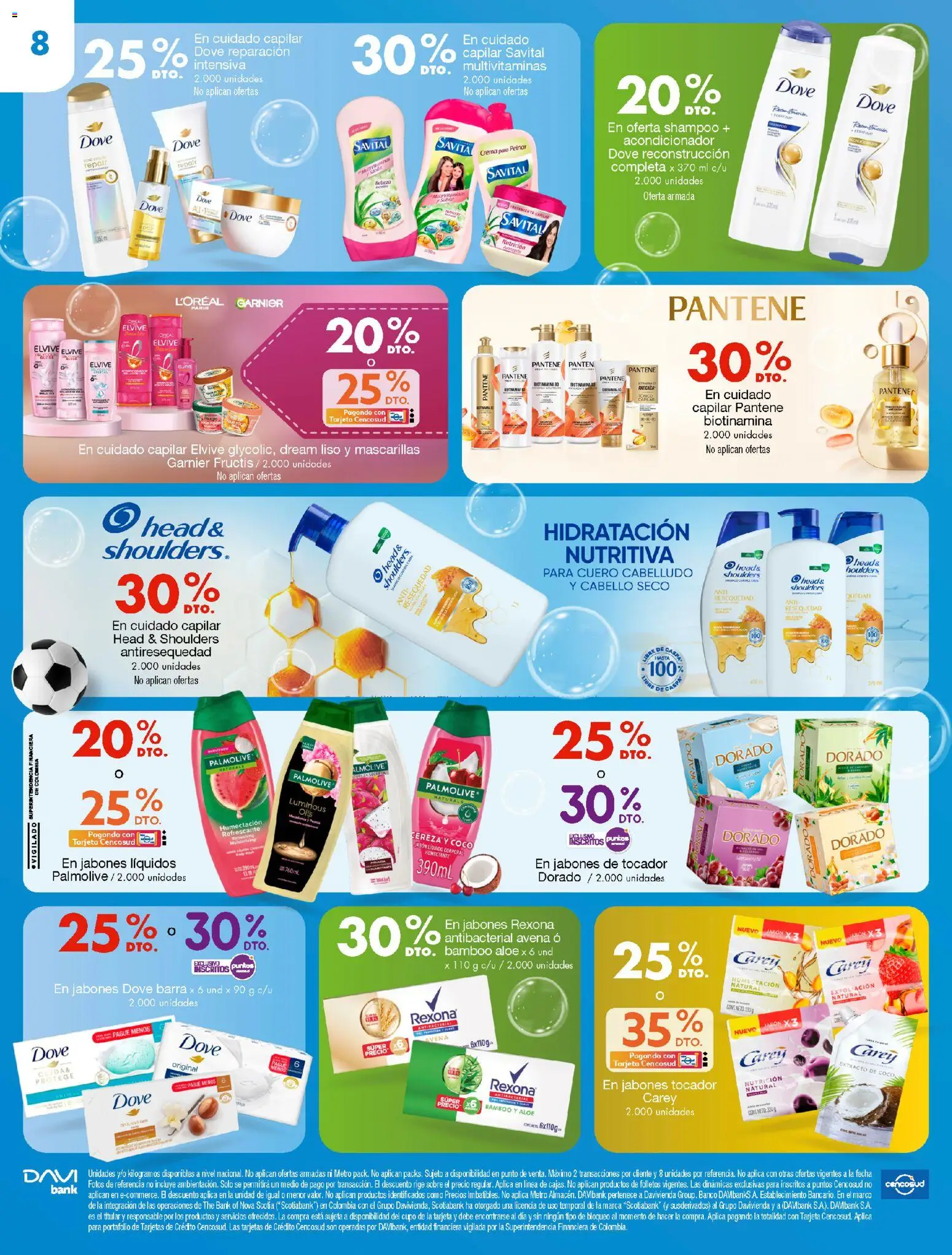 Metro revista - valida desde el 15.01.2026 | Página: 8 | Productos: Crema, Shampoo, Sobre, Acondicionador