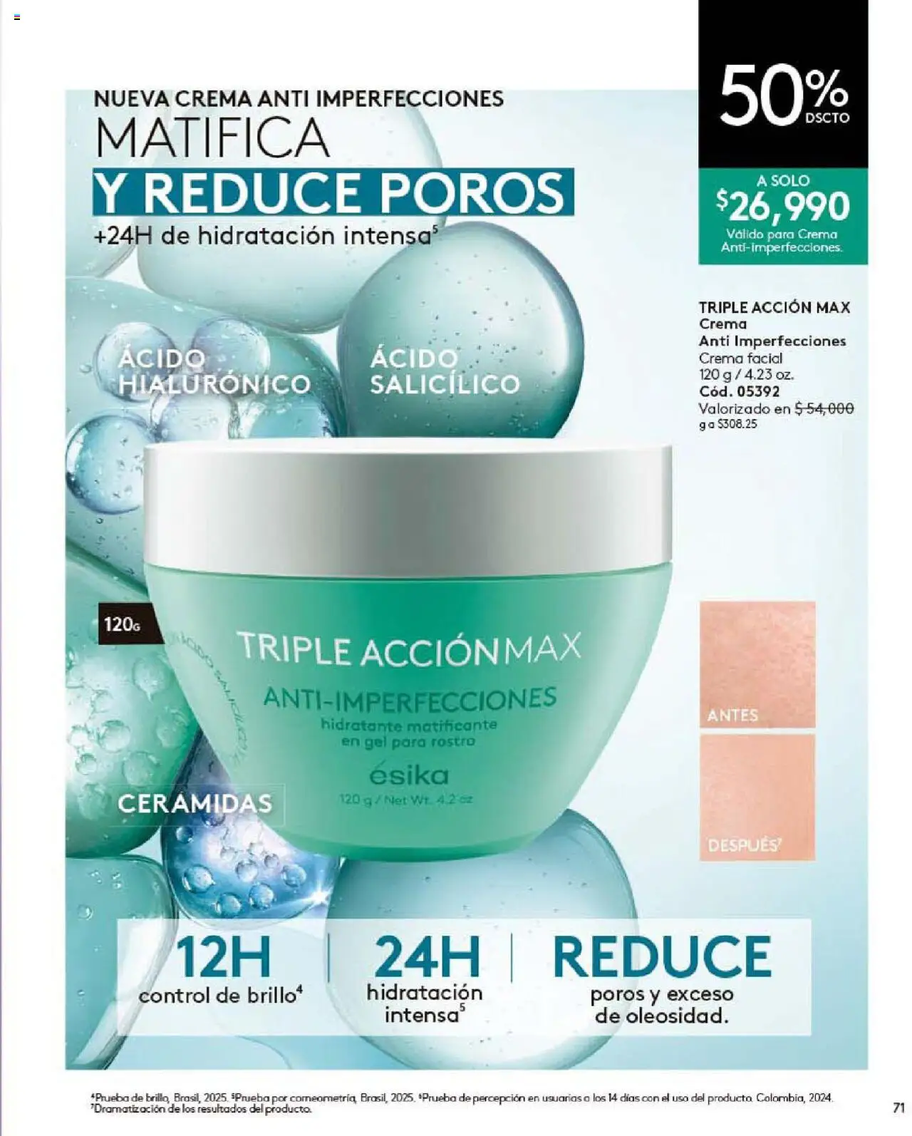 Ésika revista - valida desde el 24.09.2025 | Página: 71 | Productos: Crema