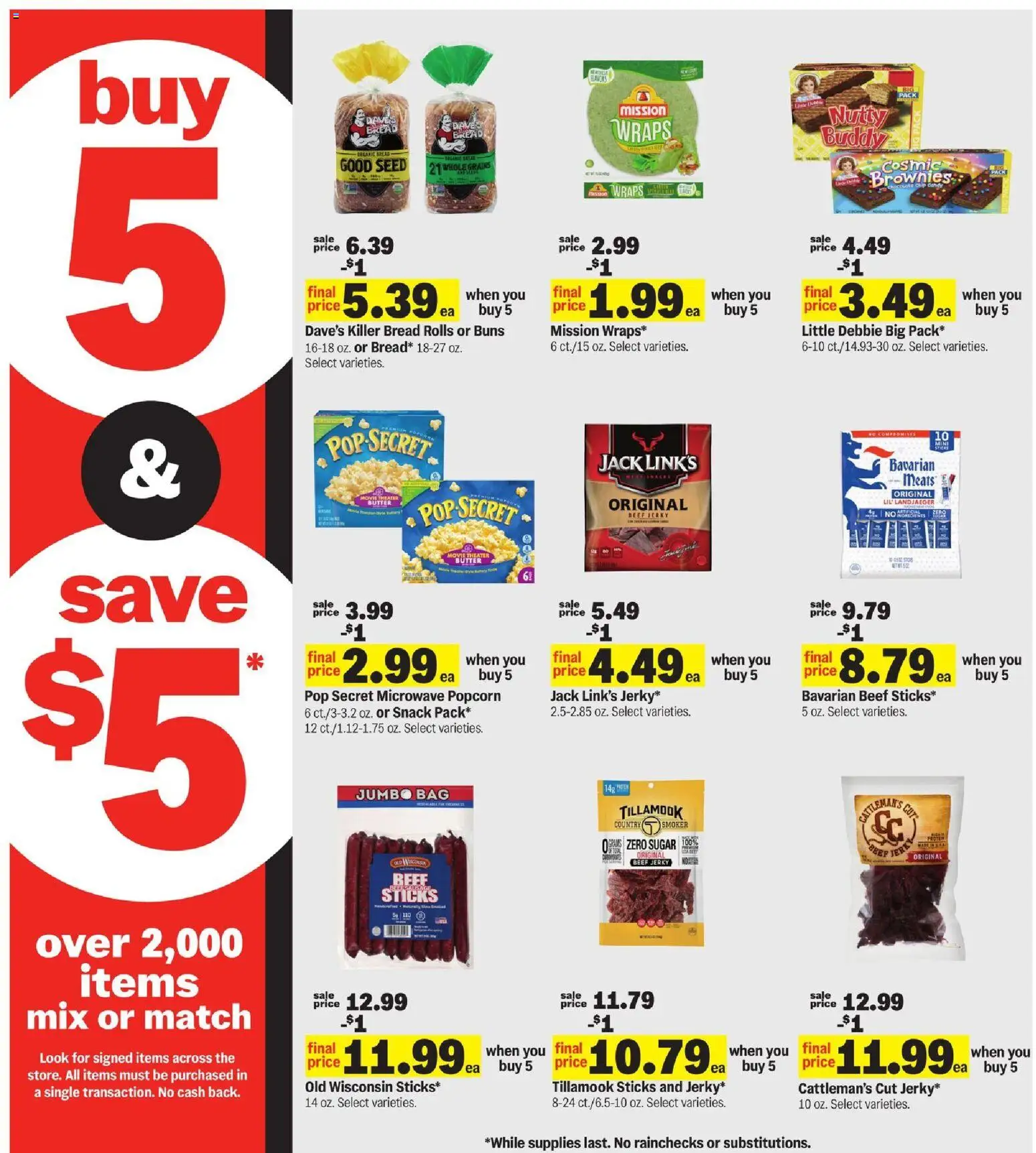 Meijer Weekly Ad - MI - valid from 01.04.2026 | Page: 8 | Products: Bread, Sugar, Chocolate Chip, Bag