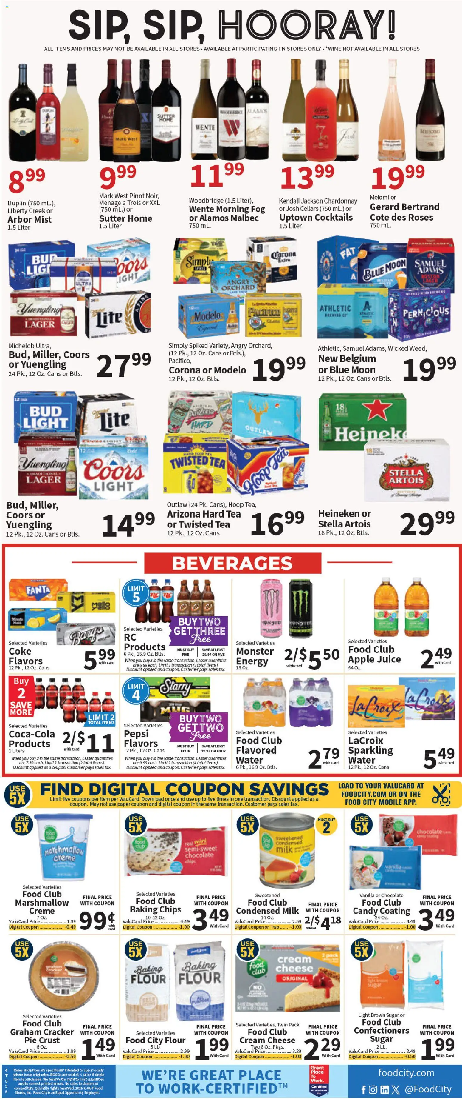 Food City Black Friday - valid from 28.11.2025 | Page: 6 | Products: Juice, Chips, Water, Sugar