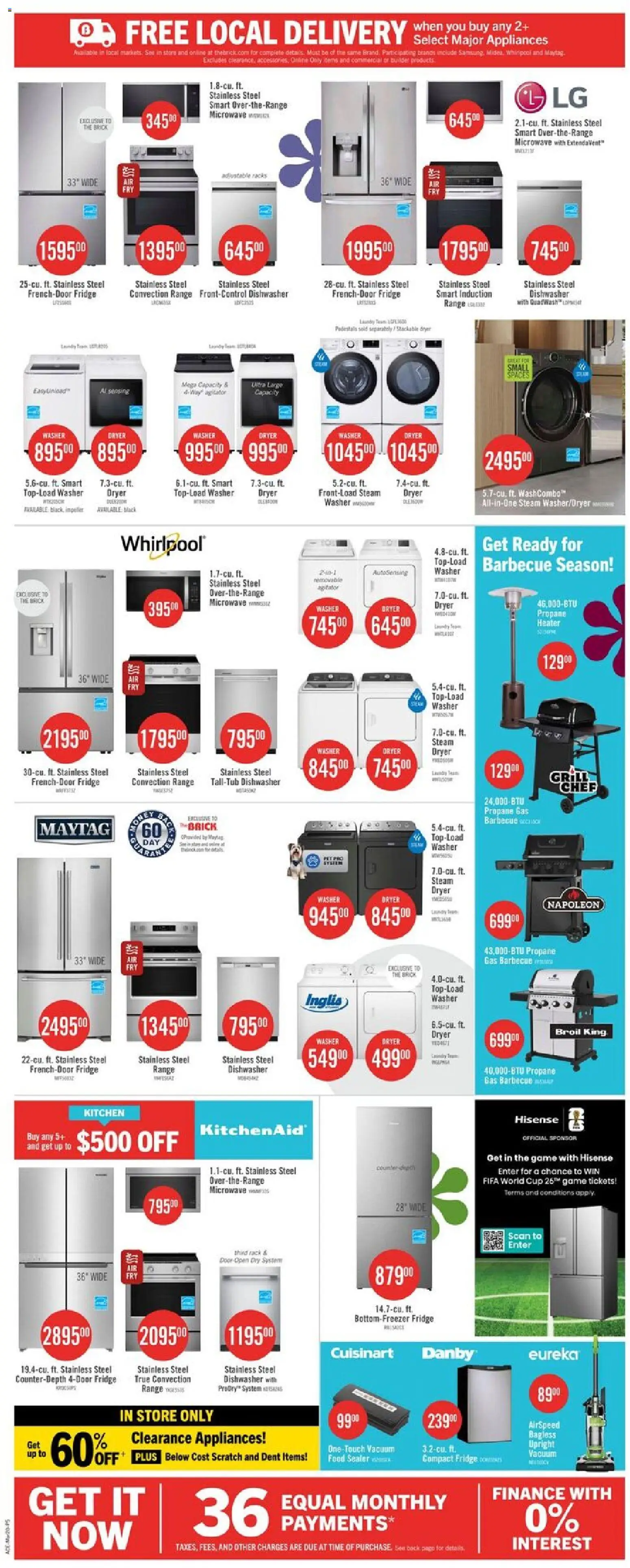 The Brick weekly flyer / circulaire flyer valid from 19.03.2026 | Page: 14 | Products: Game, Dryer, Dishwasher, Grill