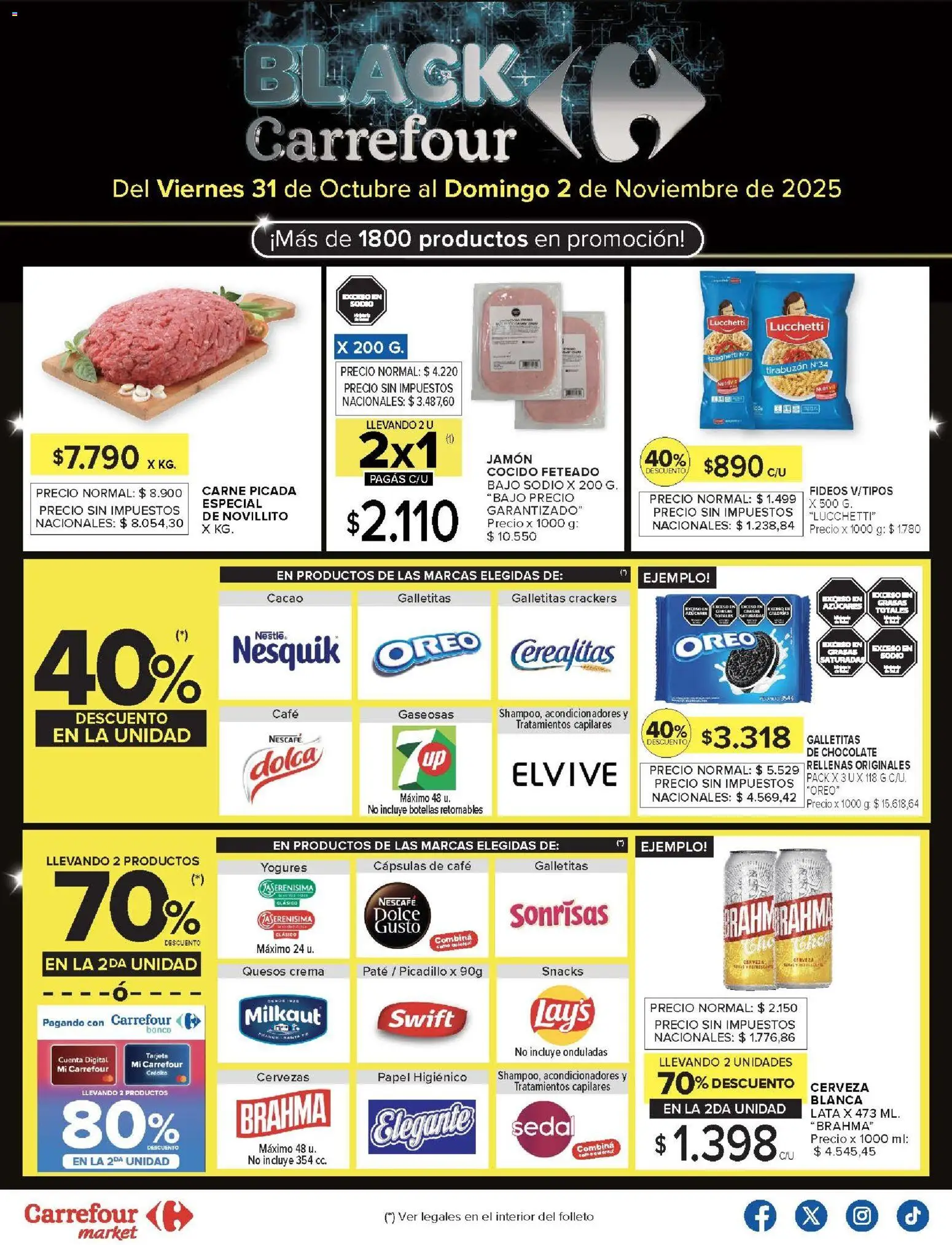 Carrefour -Ofertas - Catamarca │ válido desde el 31.10.2025 | Página: 20 | Productos: Papel higiénico, Cacao, Picadillo, Crema