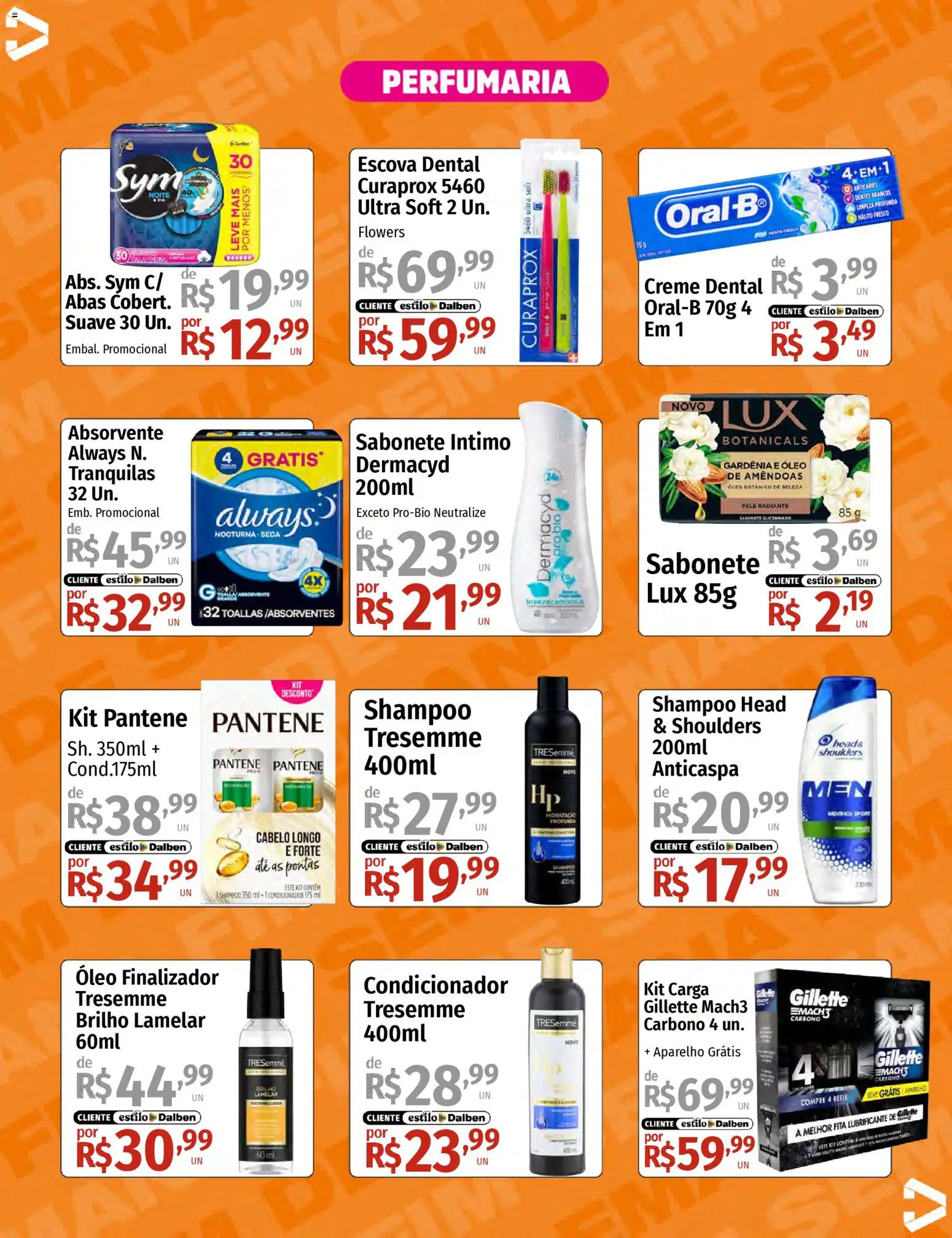 Supermercado Dalben Folheto - válido de 03.04.2026 | Página: 13 | Produtos: Shampoo, Condicionador, Sabonete, Creme dental
