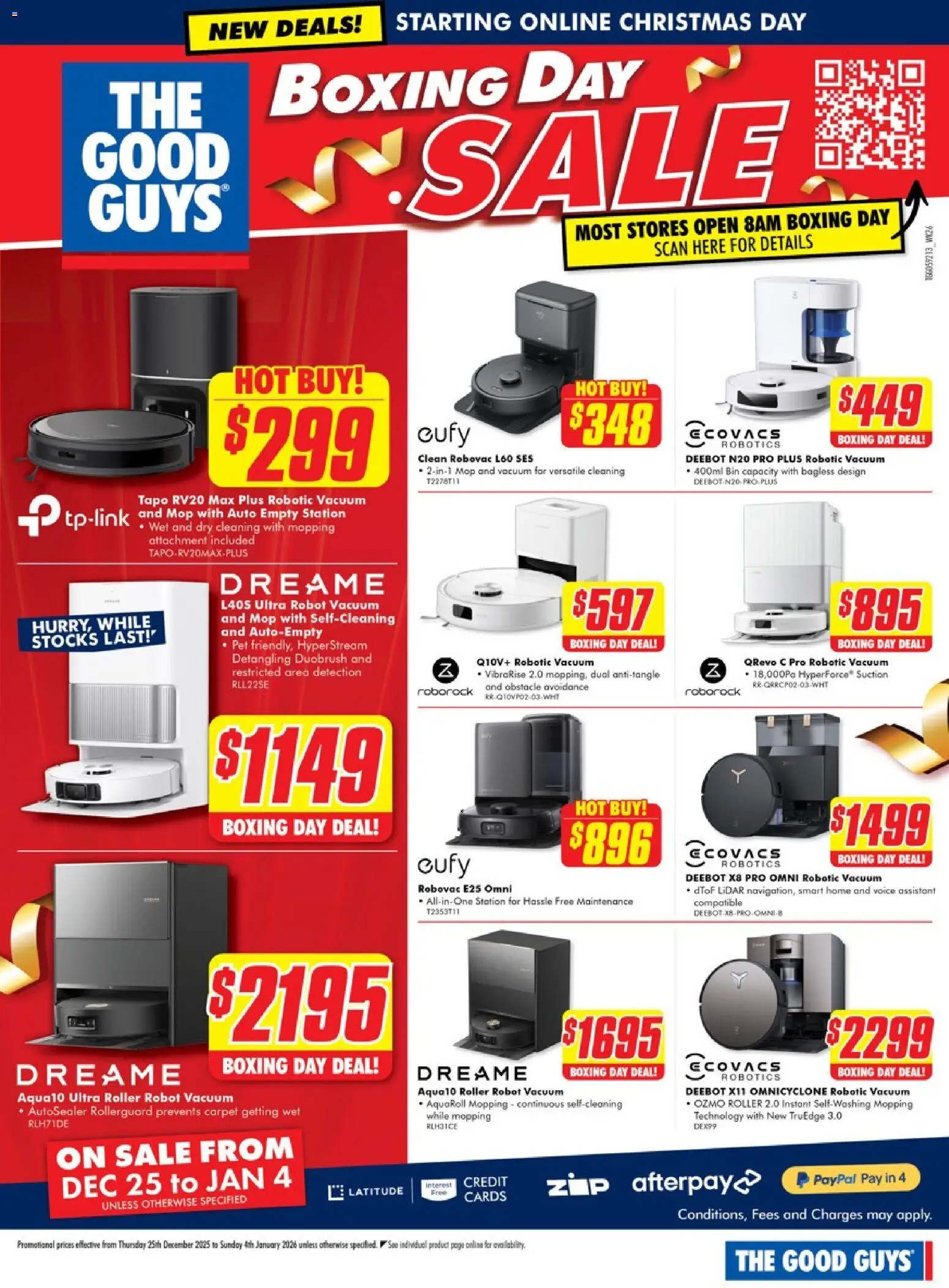 The Good Guys catalogue - valid from 24.12.2025 | Page: 13 | Products: Carpet, Mop, Robot
