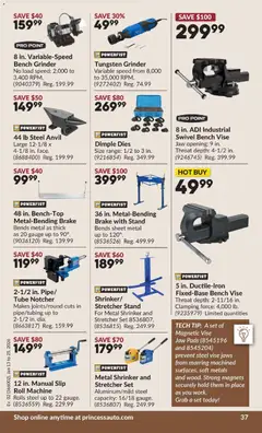 Preview of Princess Auto - 2 Week Sale! from shop Princess Auto valid from 13.01.2026 | Page: 43 | Products: Grinder