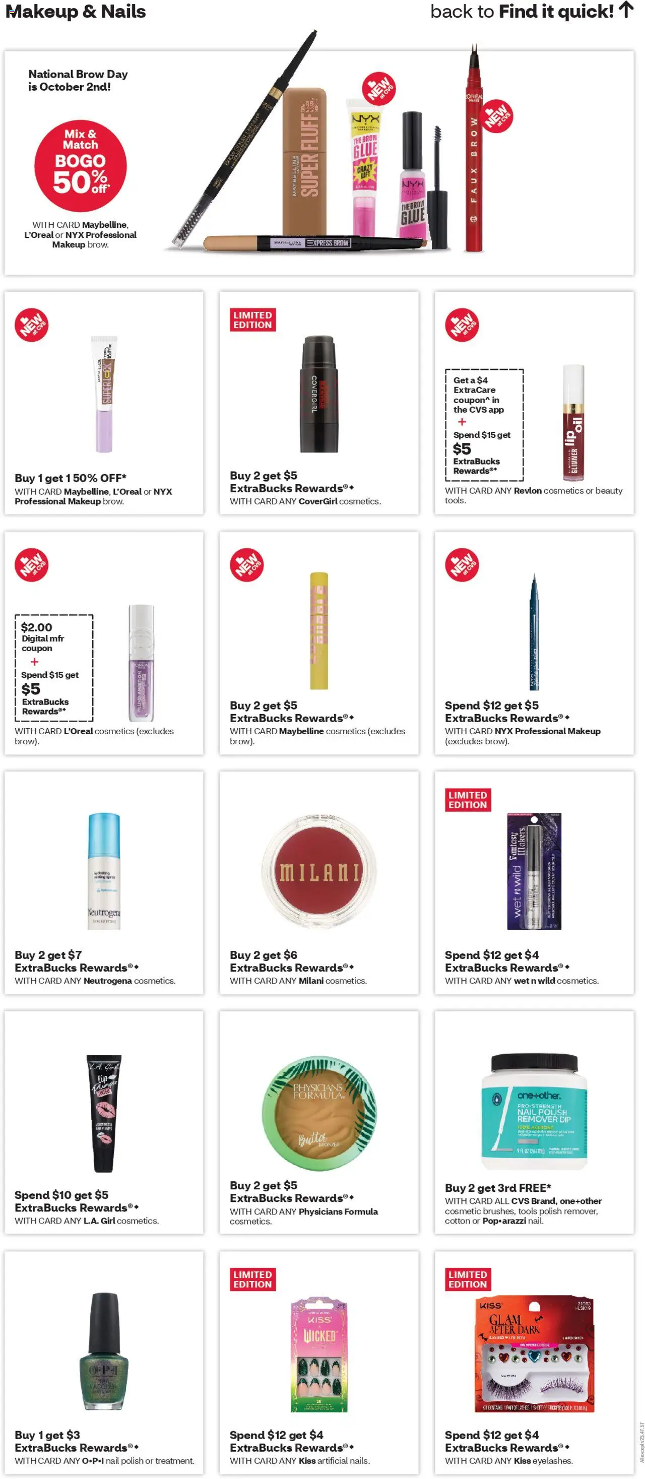 CVS Pharmacy Weekly Ad - MA - valid from 28.09.2025 | Page: 10 | Products: Stickers, Nail, Brush, Butter