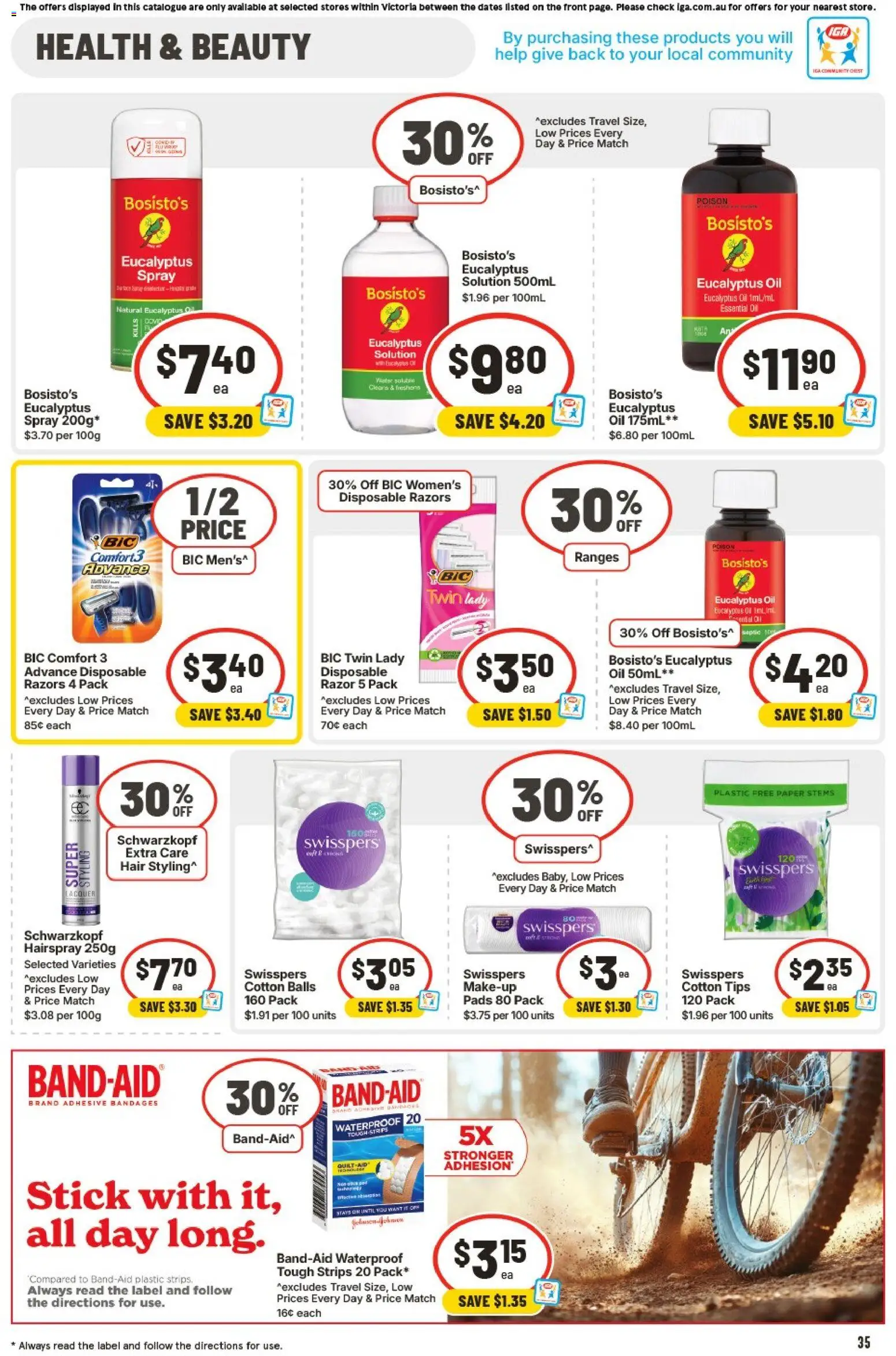 IGA catalogue - valid from 28.01.2026 | Page: 33 | Products: Oil, Razor, Razors, Cotton tips