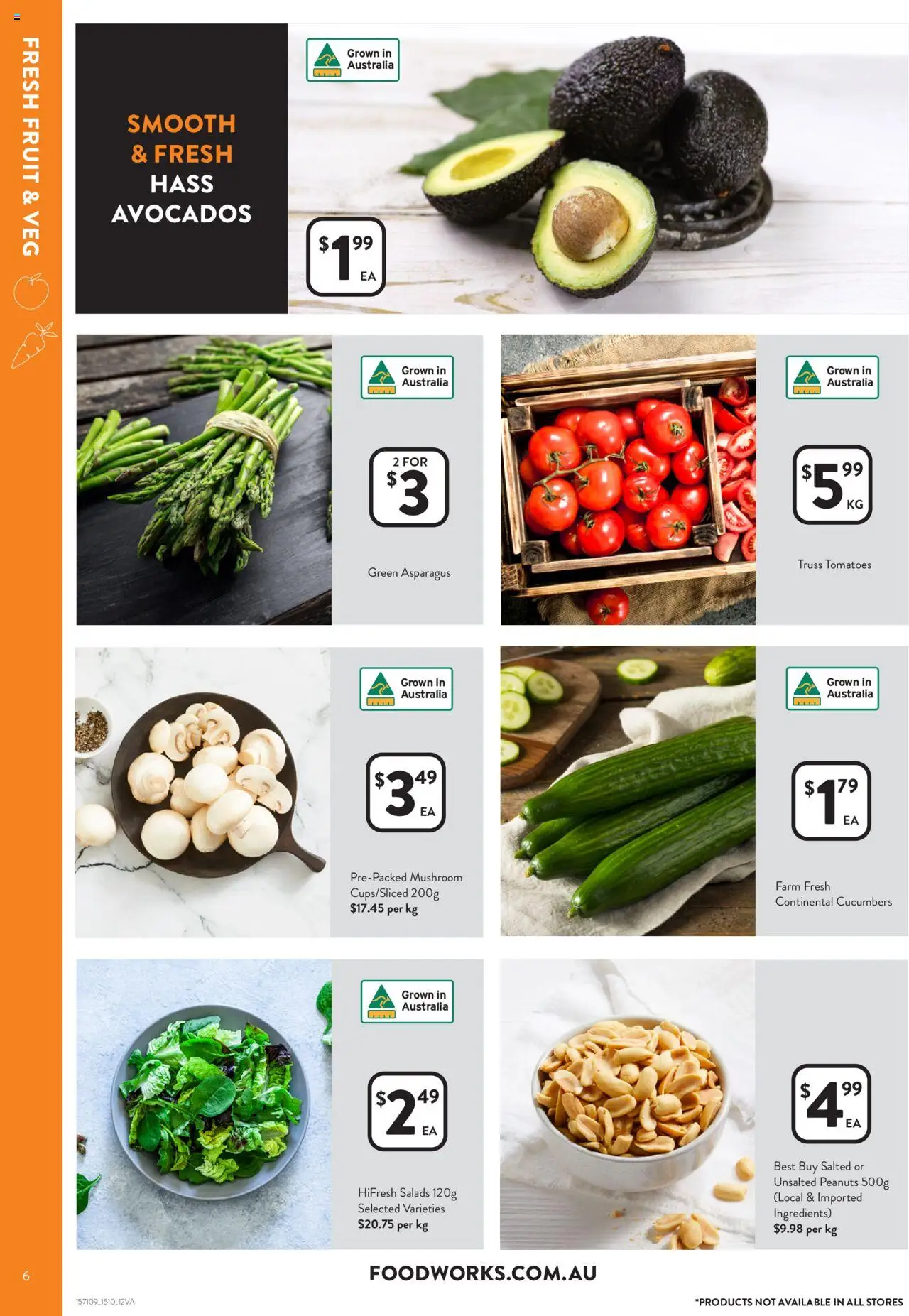 Foodworks catalogue - valid from 15.10.2025 | Page: 6 | Products: Tomatoes, Peanuts, Cucumbers