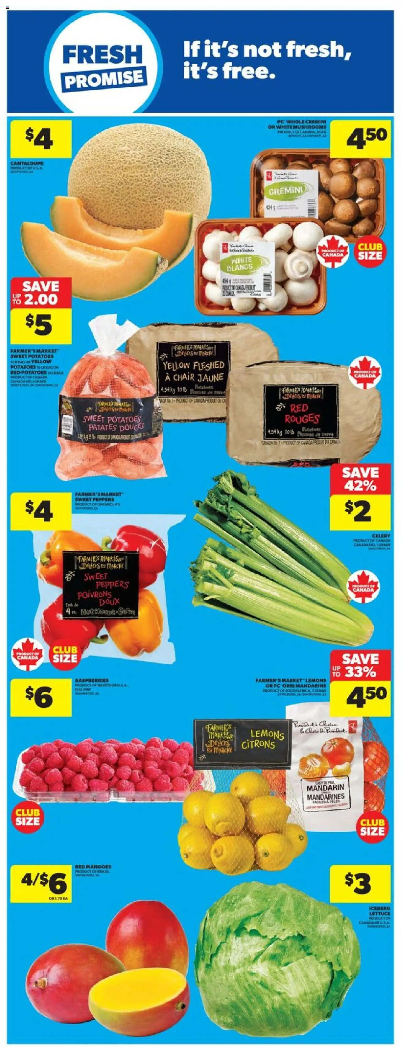 Real Canadian Superstore flyer valid from 02.10.2025 | Page: 14 | Products: PC, Potatoes, Chair