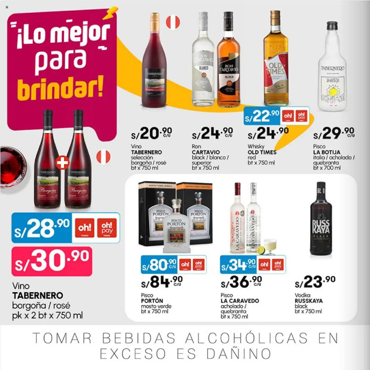 Catálogo Plaza Vea válido desde 02.06.2025 | Página: 16 | Productos: Vino, Vodka, Whisky