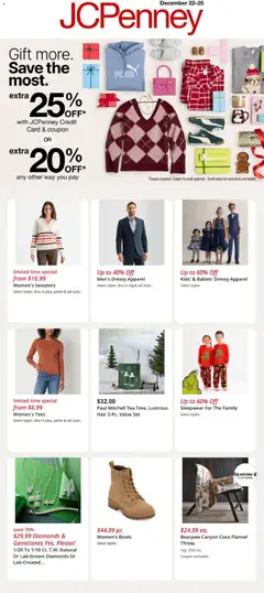 Preview of JCPenney weekly ads valid from 22.12.2025