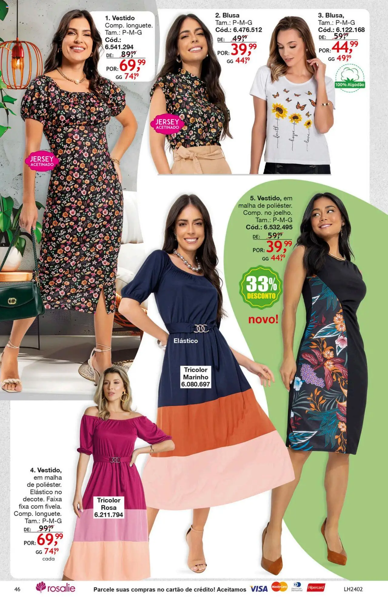 Quatro Estações Folheto - válido de 01.03.2025 | Página: 48 | Produtos: Blusa, Algodão, Vestido
