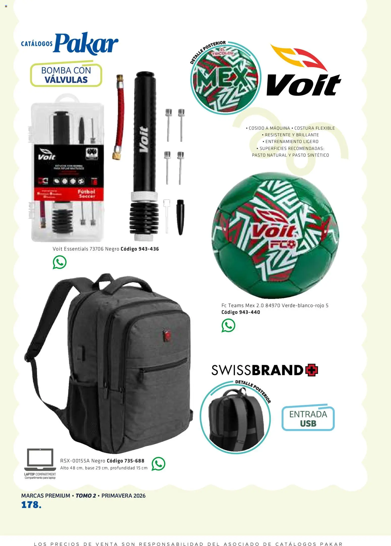 Nuevas ofertas de SC Pakar válidas en toda la República Mexicana desde el 27.02.2026. ¡Encuentra las mejores ofertas en SC Pakar catálogo Premium Men Tomo 2! | Página: 178 | Productos: Flexible