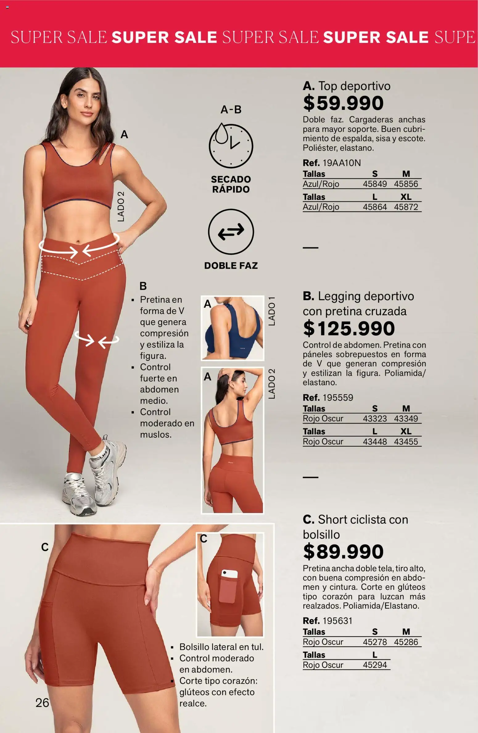 Leonisa revista - valida desde el 24.02.2026 | Página: 26 | Productos: Short, Top