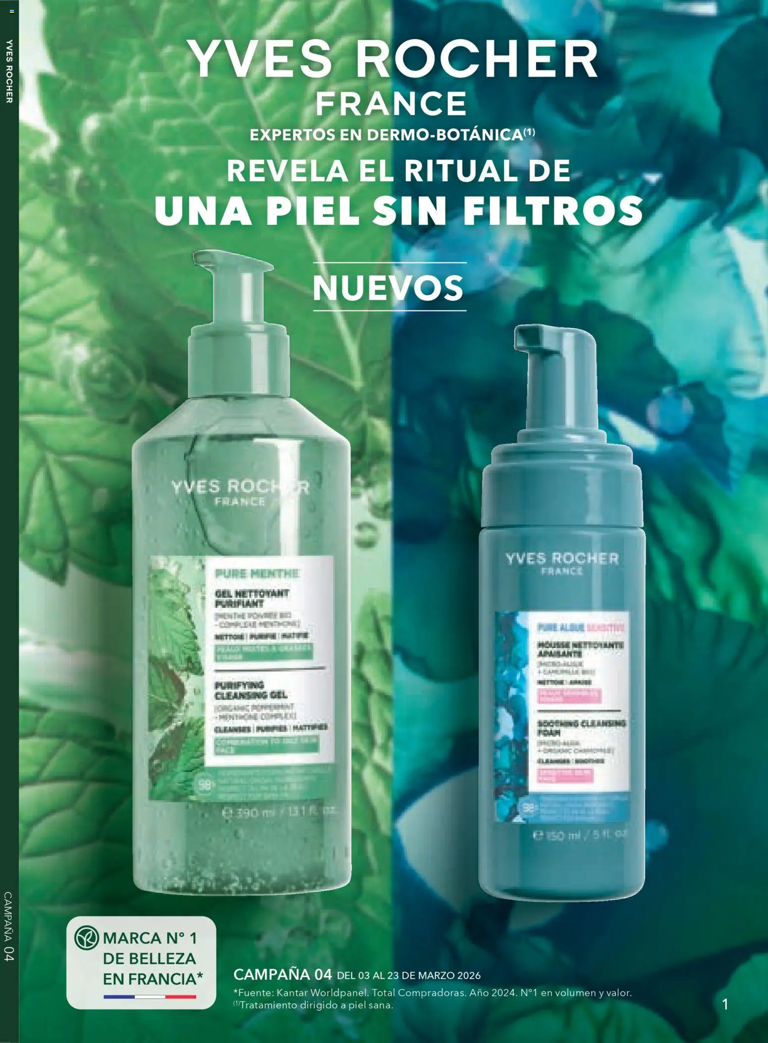 Nuevas ofertas de Yves Rocher válidas en toda la República Mexicana desde el 03.03.2026. ¡Encuentra las mejores ofertas en Yves Rocher campaña 4 2026! | Página: 1 | Productos: Campana