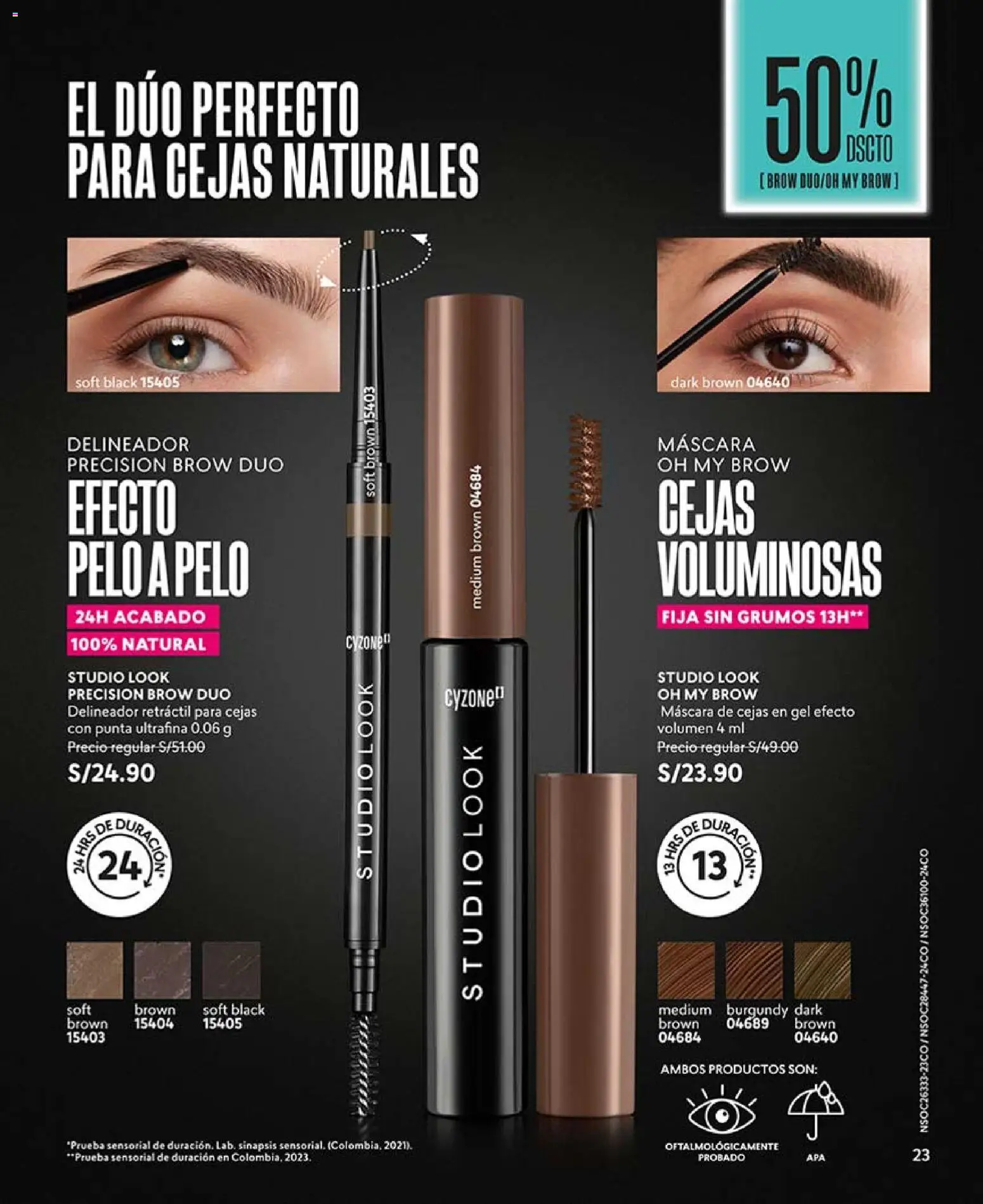 Catálogo CyZone válido desde 14.03.2026 | Página: 23 | Productos: Máscara, Delineador