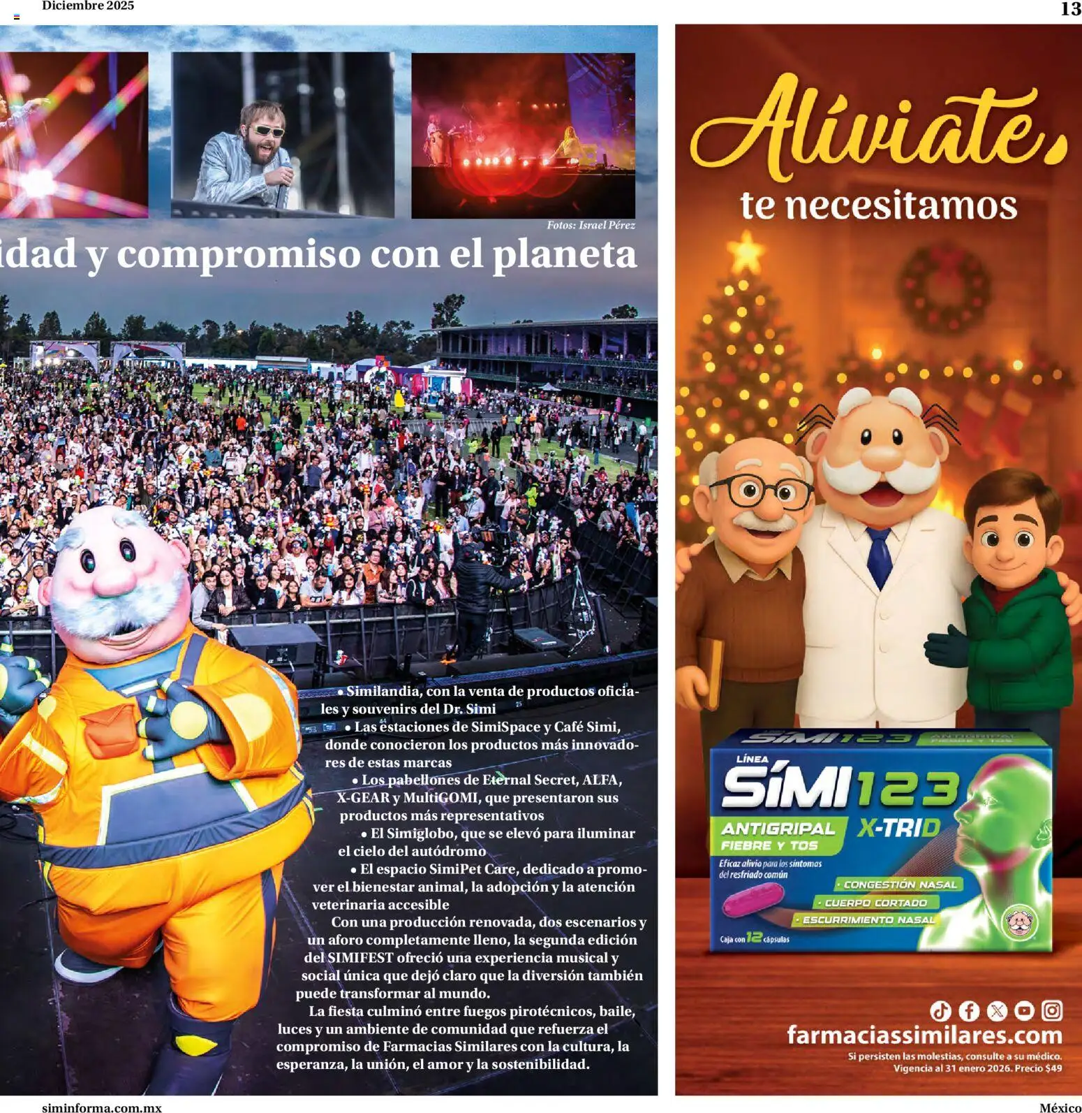 Nuevas ofertas de Farmacias Similares válidas en toda la República Mexicana desde el 01.12.2025. ¡Encuentra las mejores ofertas en Farmacias Similares catálogo! | Página: 13 | Productos: Res, Antigripal, Té, Caja