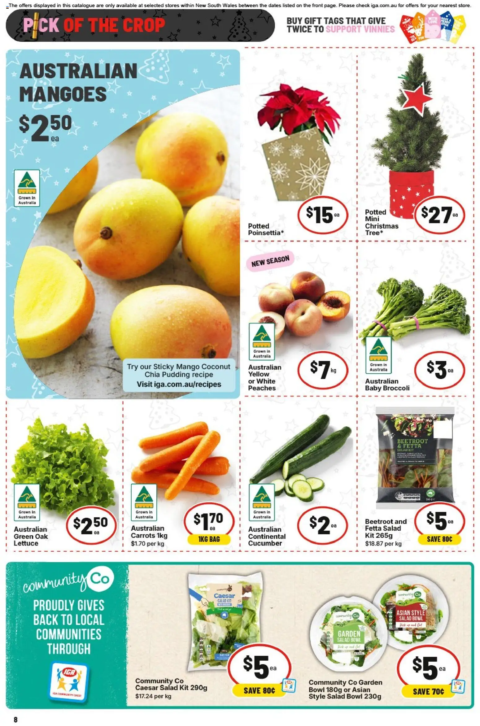 IGA catalogue - valid from 26.11.2025 | Page: 11 | Products: Lettuce, Pudding, Salad, Bag