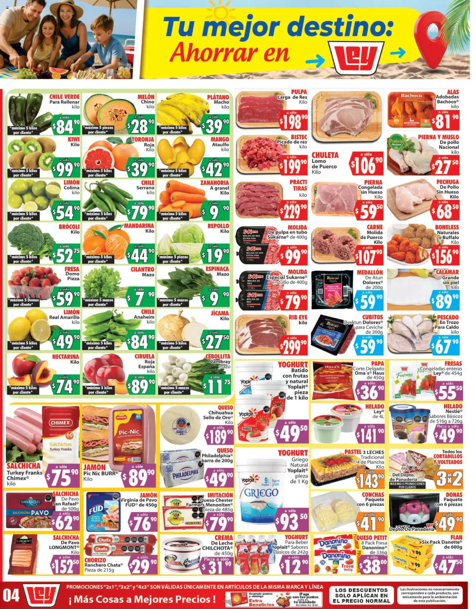 Nuevas ofertas de Casa Ley válidas en toda la República Mexicana desde el 11.04.2026. ¡Encuentra las mejores ofertas en Casa Ley folleto Autoservicio La Paz, BCS! | Página: 1 | Productos: Papa, Leche, Queso, Zanahoria