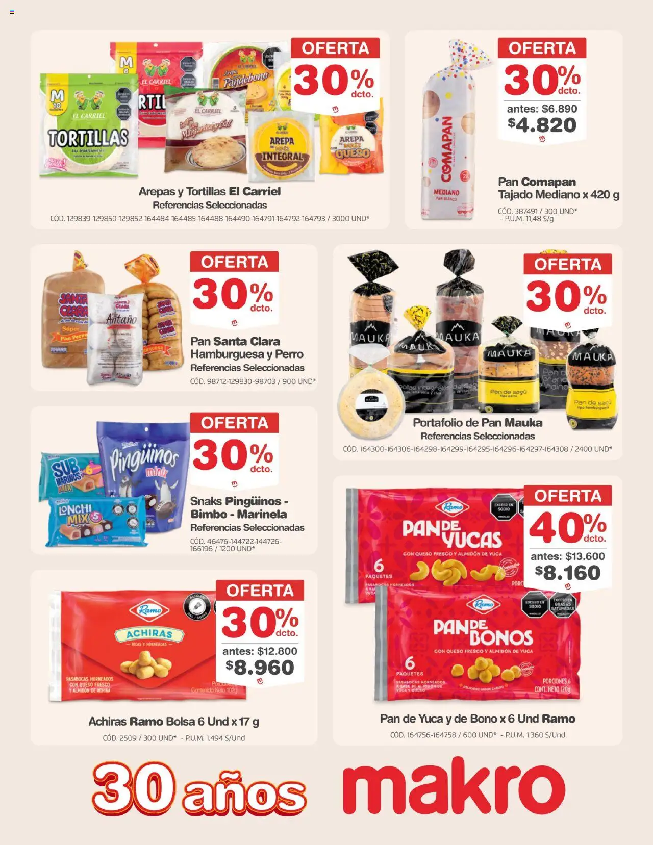 Makro revista - valida desde el 19.09.2025 | Página: 29 | Productos: Bolsa, Yuca, Queso, Pan