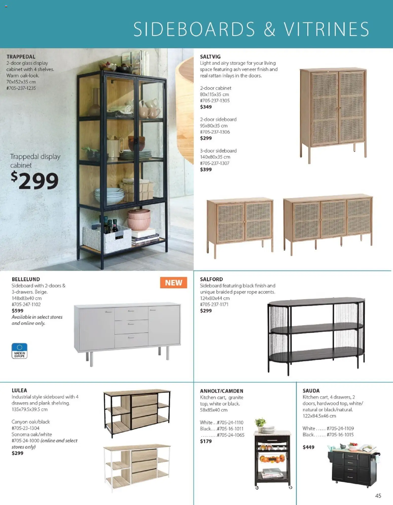 JYSK flyer valid from 01.01.2026 | Page: 45 | Products: Cabinet, Sideboard, Sideboards