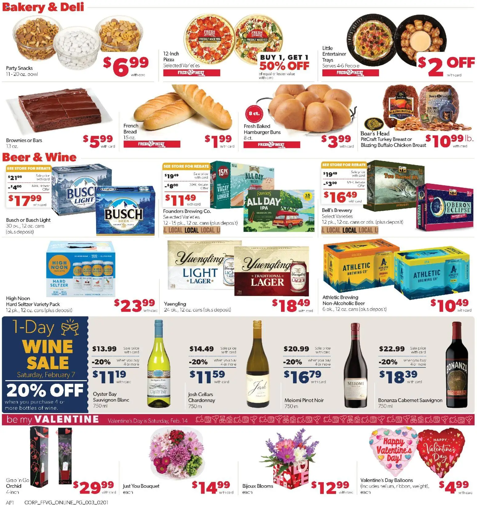 Family Fare Weekly Ad - MI - valid from 01.02.2026 | Page: 8 | Products: Bread, Pizza, Juice, Wine