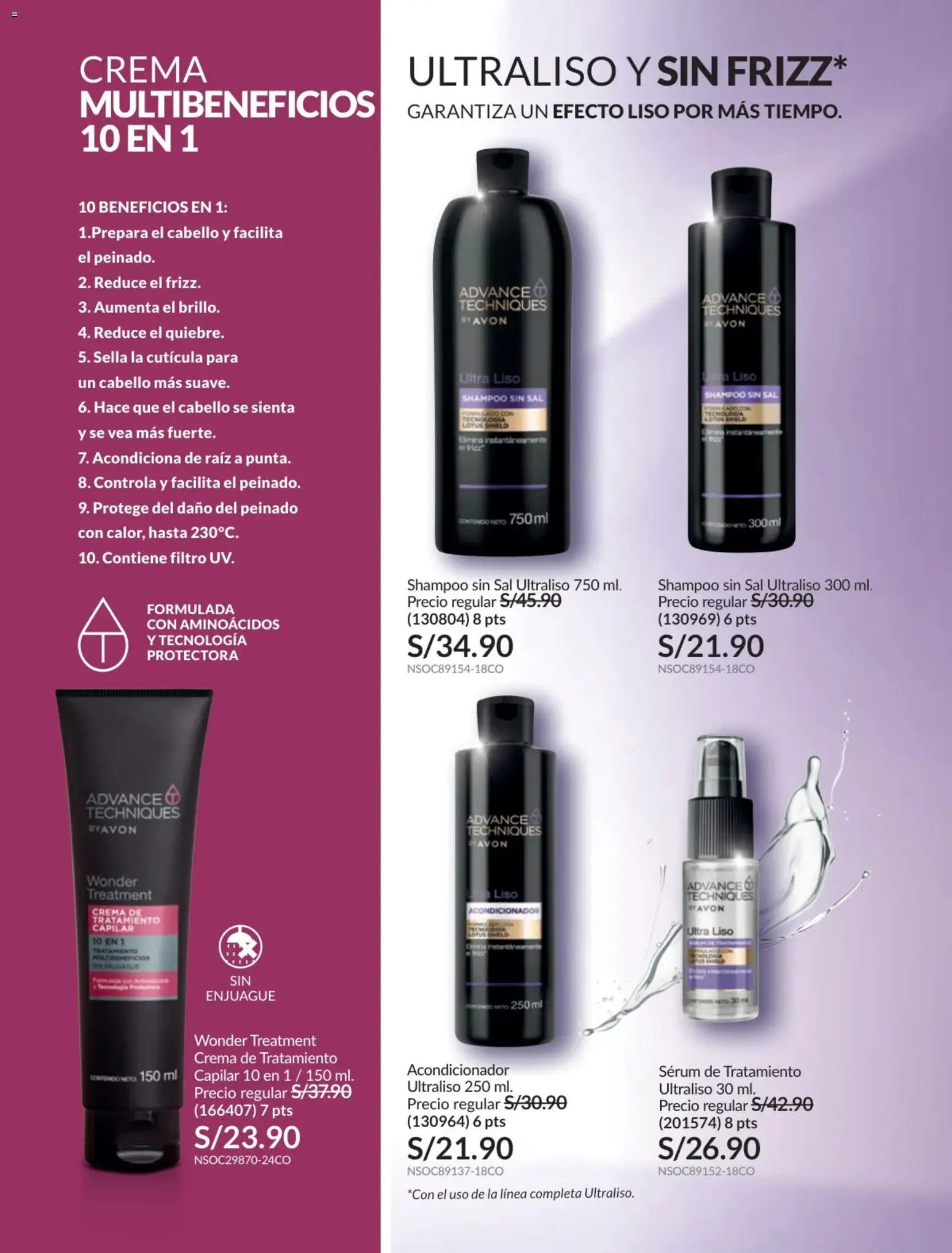 Catálogo Avon válido desde 31.01.2026 | Página: 156 | Productos: Shampoo, Acondicionador, Crema