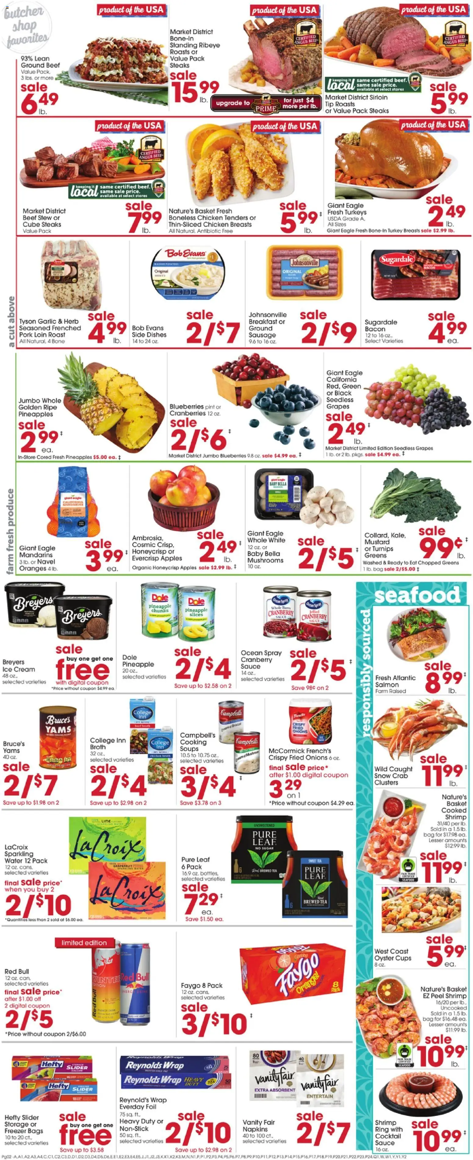 Giant Eagle Black Friday - valid from 20.11.2025 | Page: 4 | Products: Mandarins, Ring, Sausage, Freezer