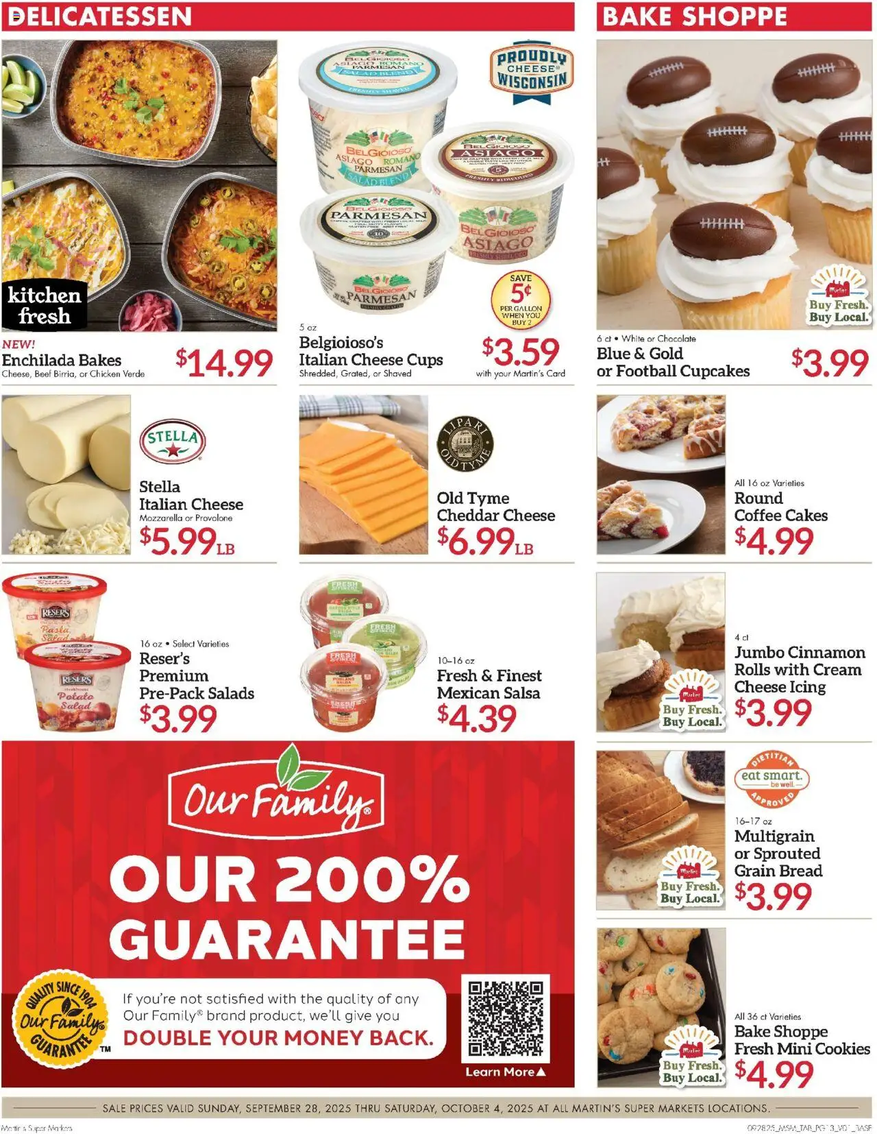 Martin’s Weekly Ad - valid from 28.09.2025 | Page: 13 | Products: Bread, Coffee, Chocolate, Cream
