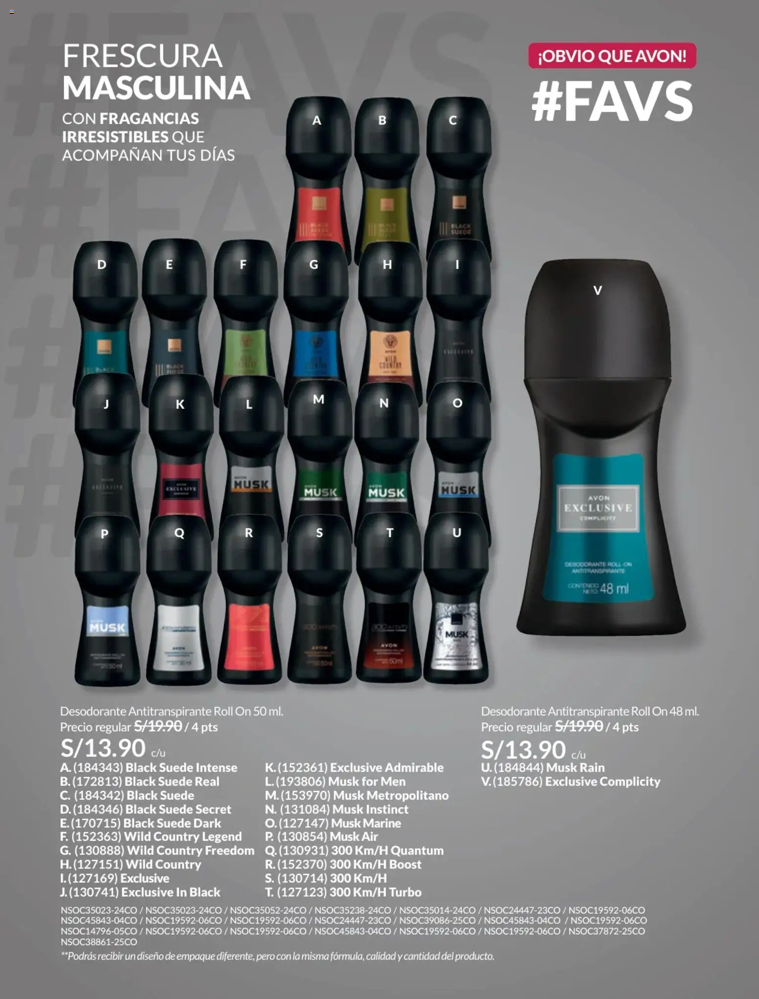 Catálogo Avon válido desde 31.01.2026 | Página: 149 | Productos: Desodorante, Antitranspirante, Empaque