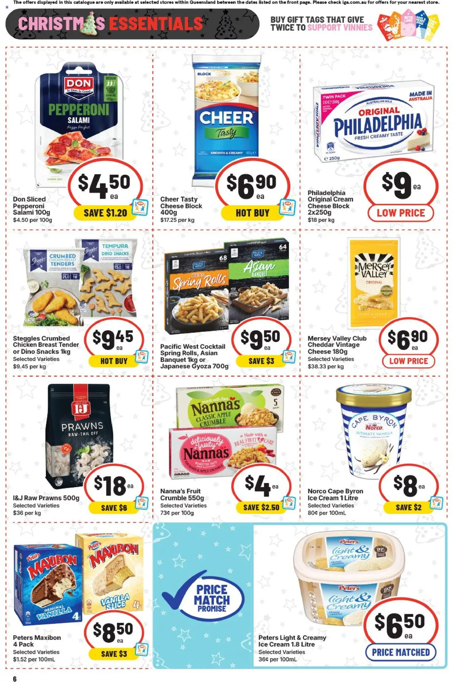 IGA catalogue - valid from 10.12.2025 | Page: 9 | Products: Light, Cheese, Chicken, Prawns