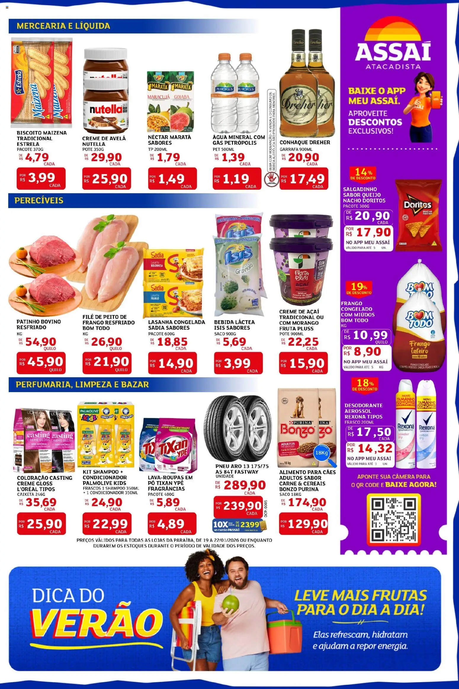 Assaí Atacadista Folheto - válido de 19.01.2026 | Página: 2 | Produtos: Desodorante, Creme, Bebida, Água mineral