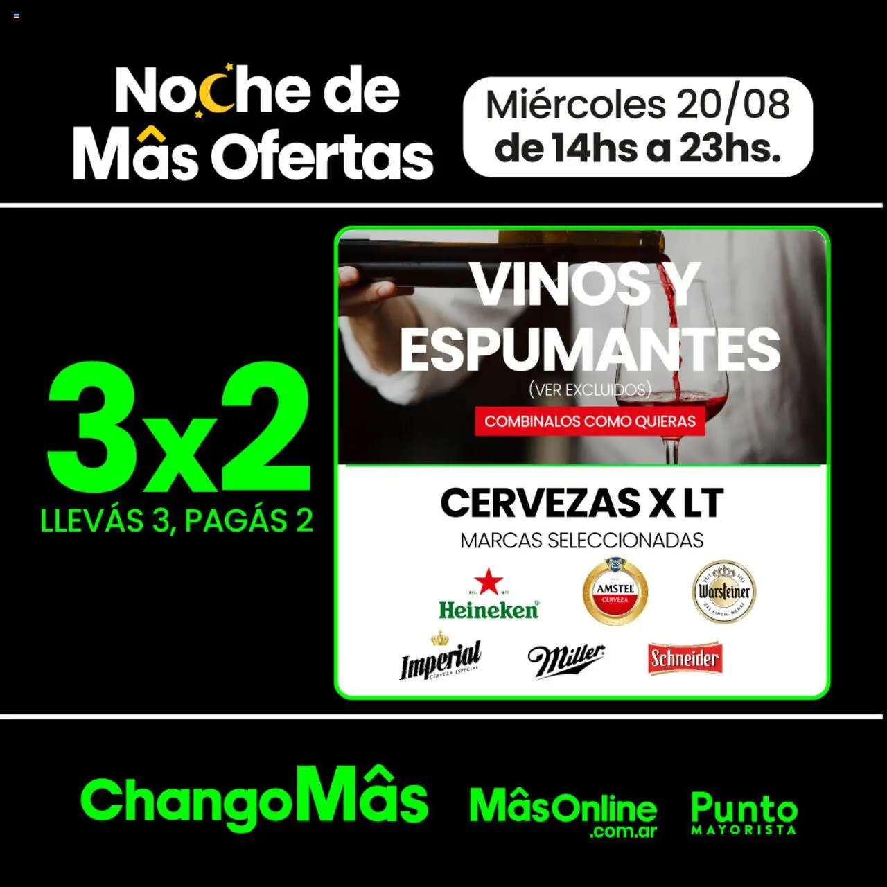 Punto Mayorista Noche de Ofertas │ válido desde el 20.08.2025 | Página: 2 | Productos: Cerveza