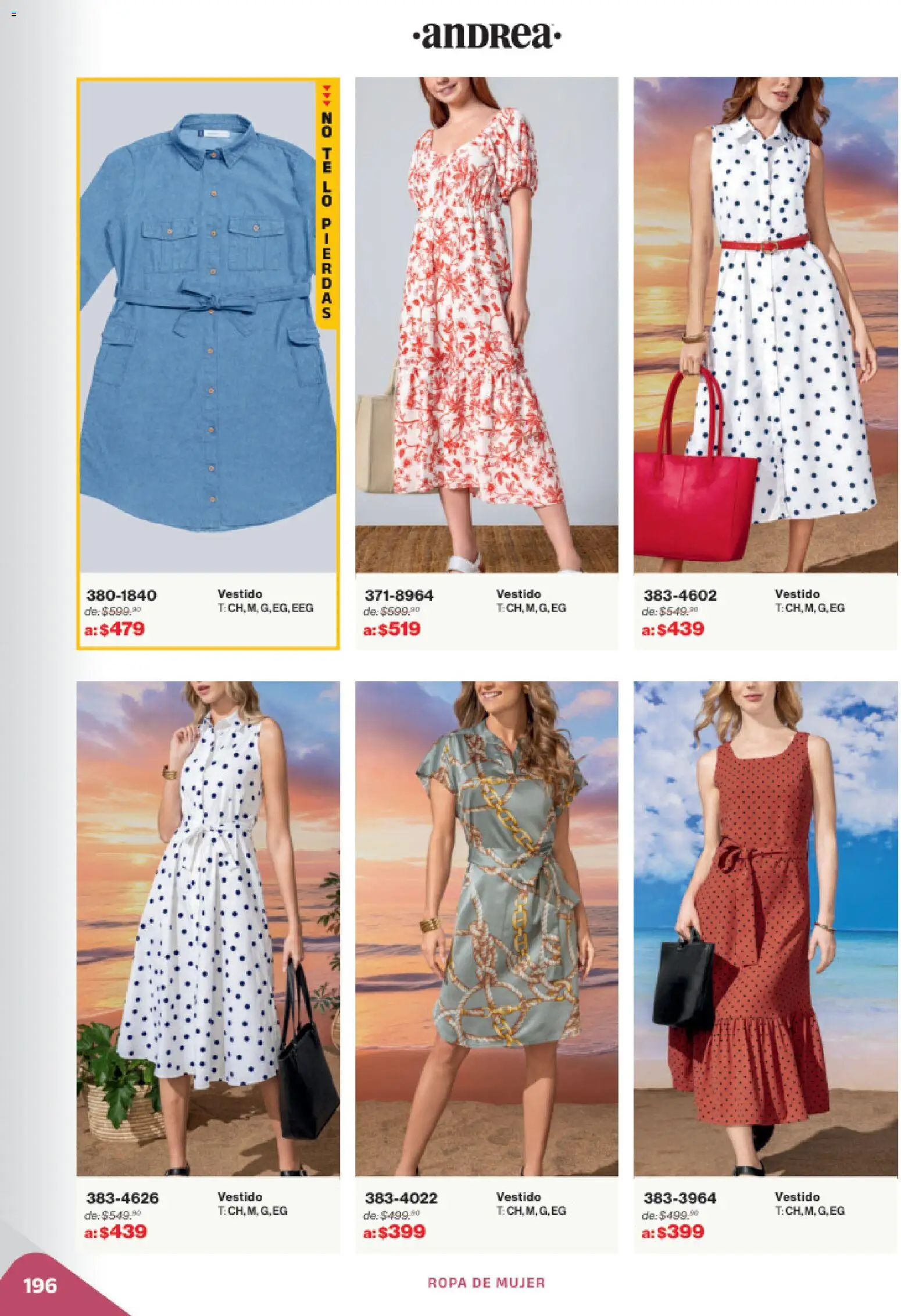 Nuevas ofertas de Andrea válidas en toda la República Mexicana desde el 02.11.2025. ¡Encuentra las mejores ofertas en Andrea catálogo Outlet! | Página: 196 | Productos: Ropa, Vestido